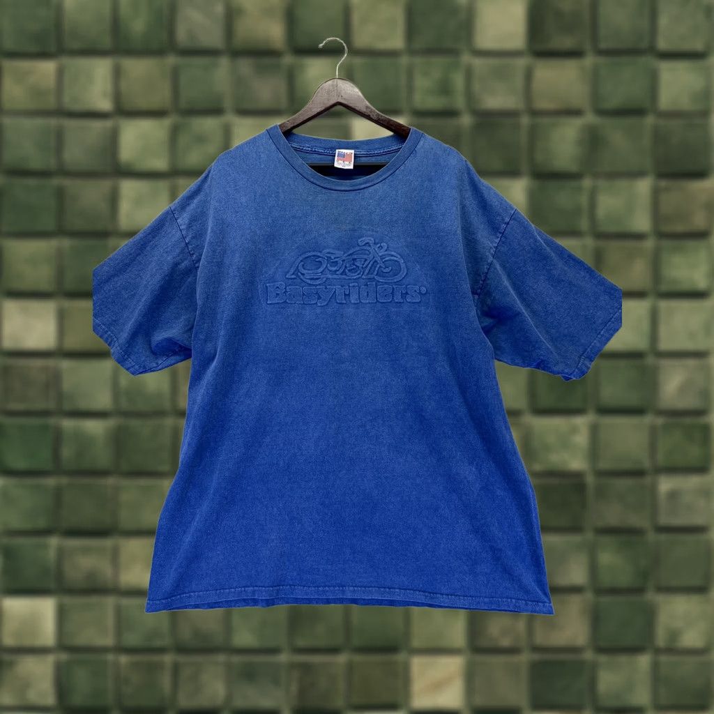 Vintage VTG 2003 Columbus, Ohio Easyriders Motorcycle Made In USA Mens T Shirt Size 2X Blue Cotton Crew Neck Short Sleeve Vintage Size US XXL / EU 58 / 5 - 1 Thumbnail