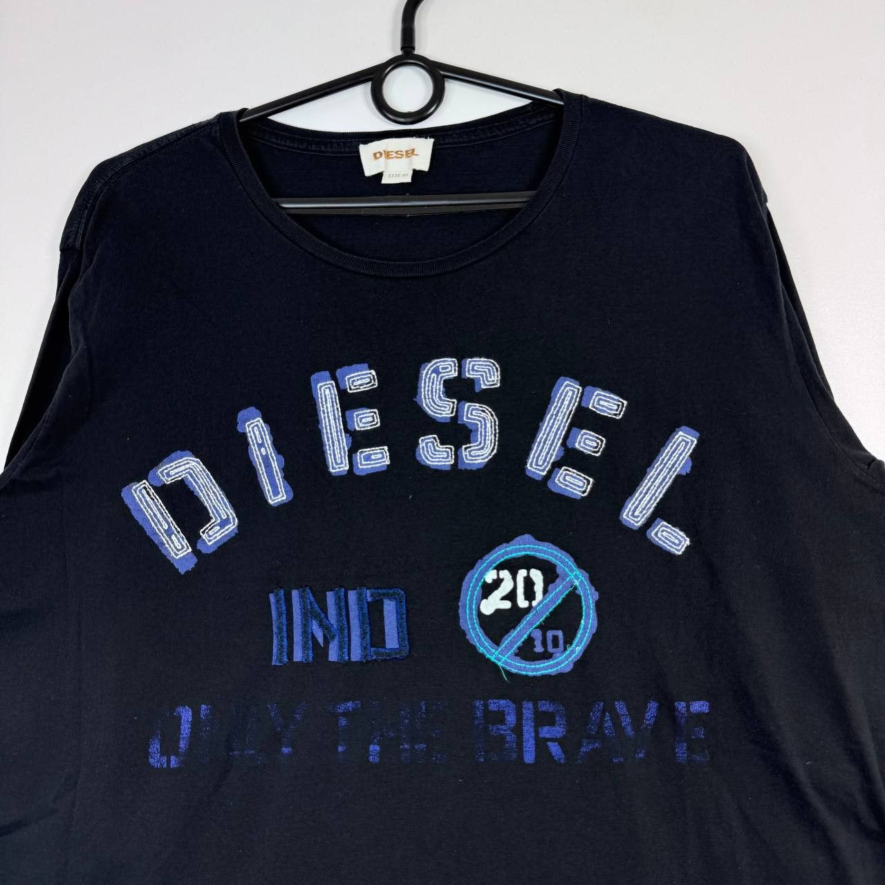 Diesel Diesel Long Sleeve T-Shirt Navy Graphic Logo Mens Size XL Size US XL / EU 56 / 4 - 2 Thumbnail