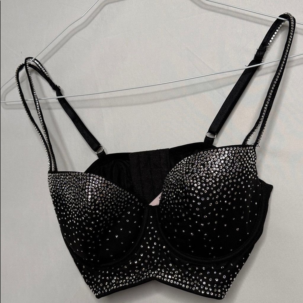 Victoria's Secret NWT Limited Edition 2018 NY Fashion show Swarovski bra 34D Size ONE SIZE - 3 Thumbnail