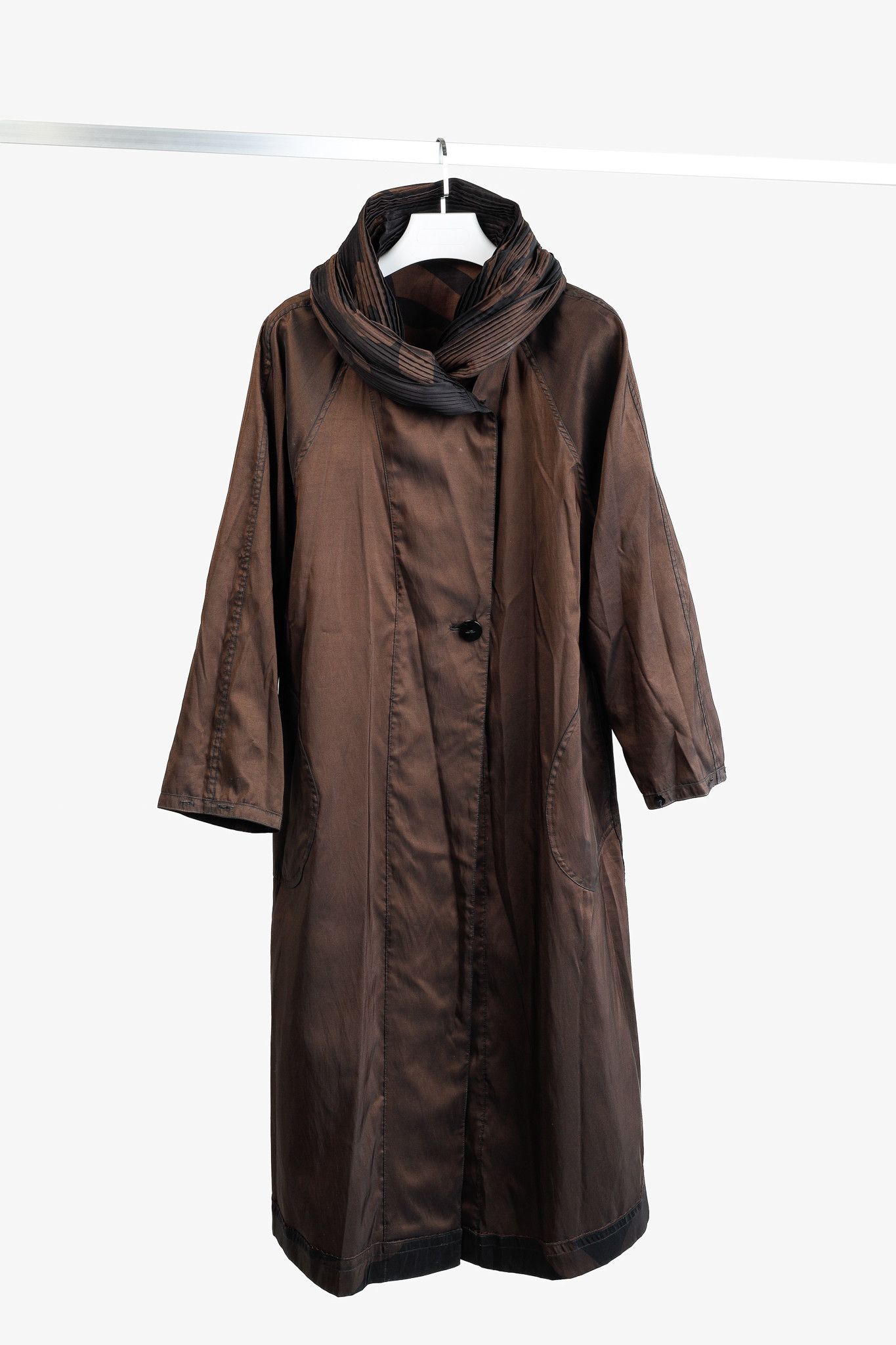 Other Mycra Pac Donatella Wavy-Print Reversible Long Raincoat Size XL / US 12-14 / IT 48-50 - 12 Thumbnail