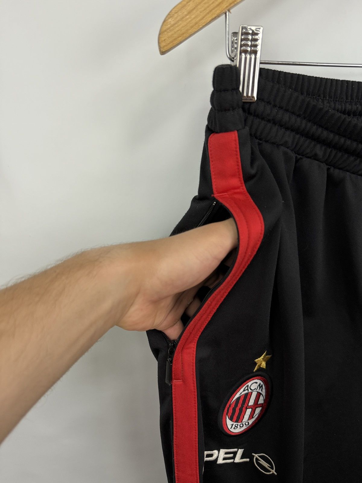 Adidas 🇮🇹 Vintage Y2K Adidas Ac Milan Opel Tracksuit Retro Rare Hype Size US L / EU 52-54 / 3 - 13 Thumbnail