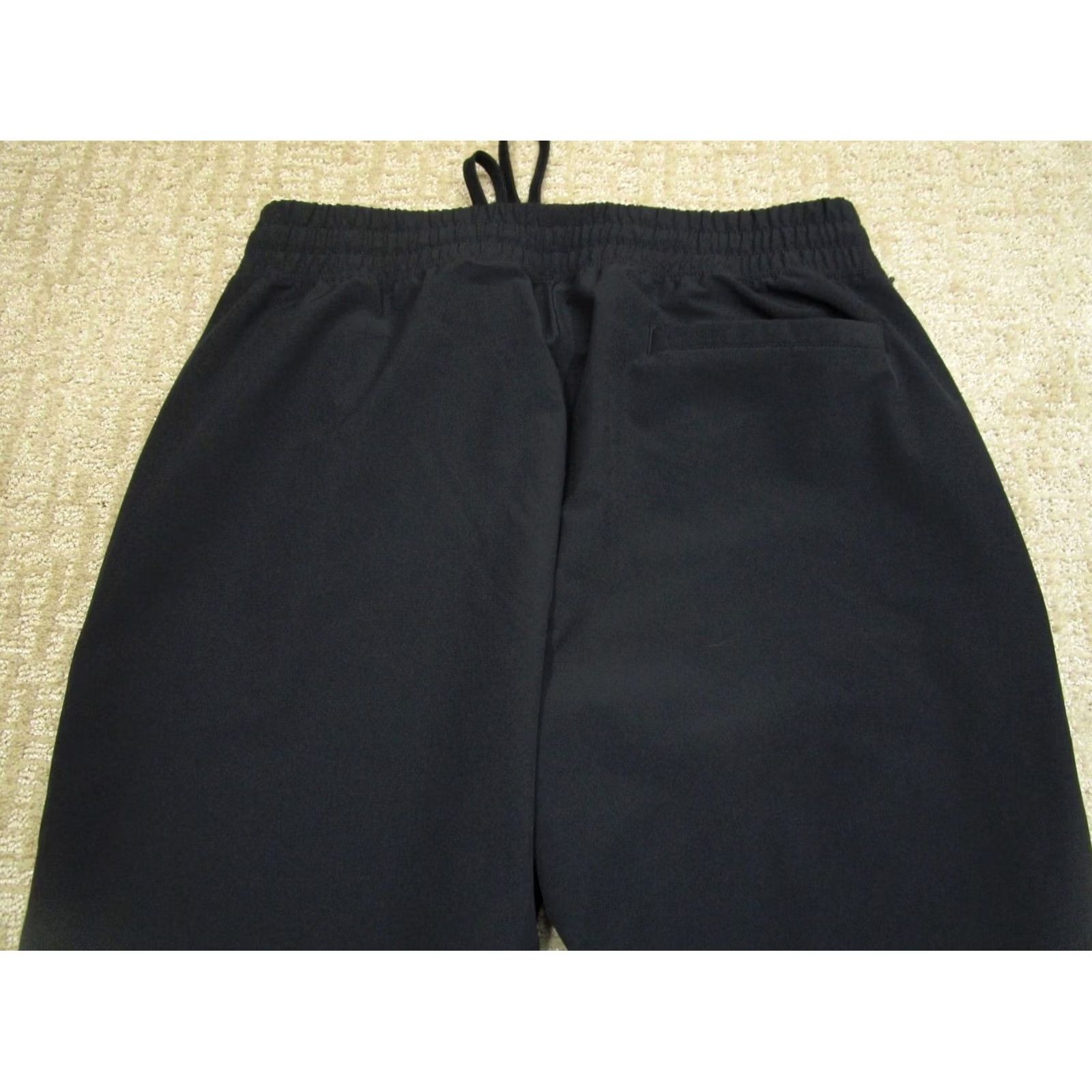 Adidas Adidas Track Pants Women L Black Windbreaker Gym Run Basketball Pockets Loose Fit Size 36" / US 14 / IT 50 - 4 Thumbnail