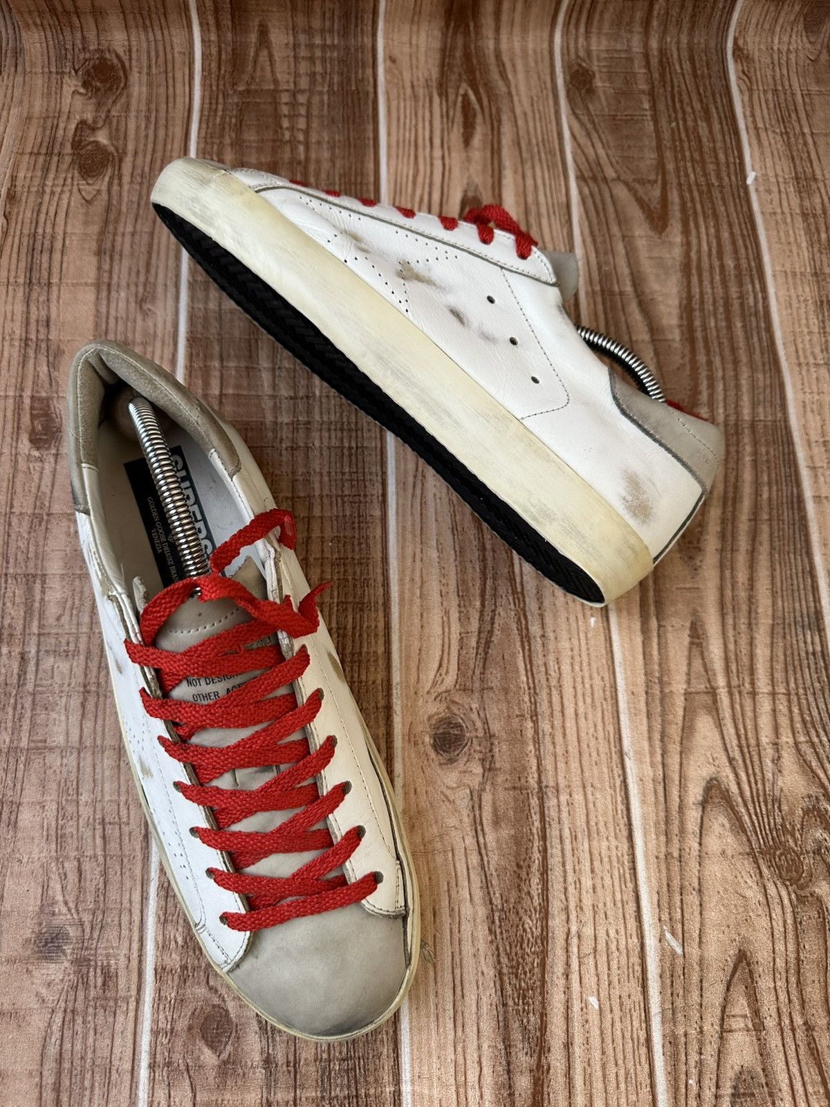 Golden Goose Golden Goose Superstar White Leather Nubuck Low Top Sneaks Size US 9 / EU 42 - 18 Thumbnail