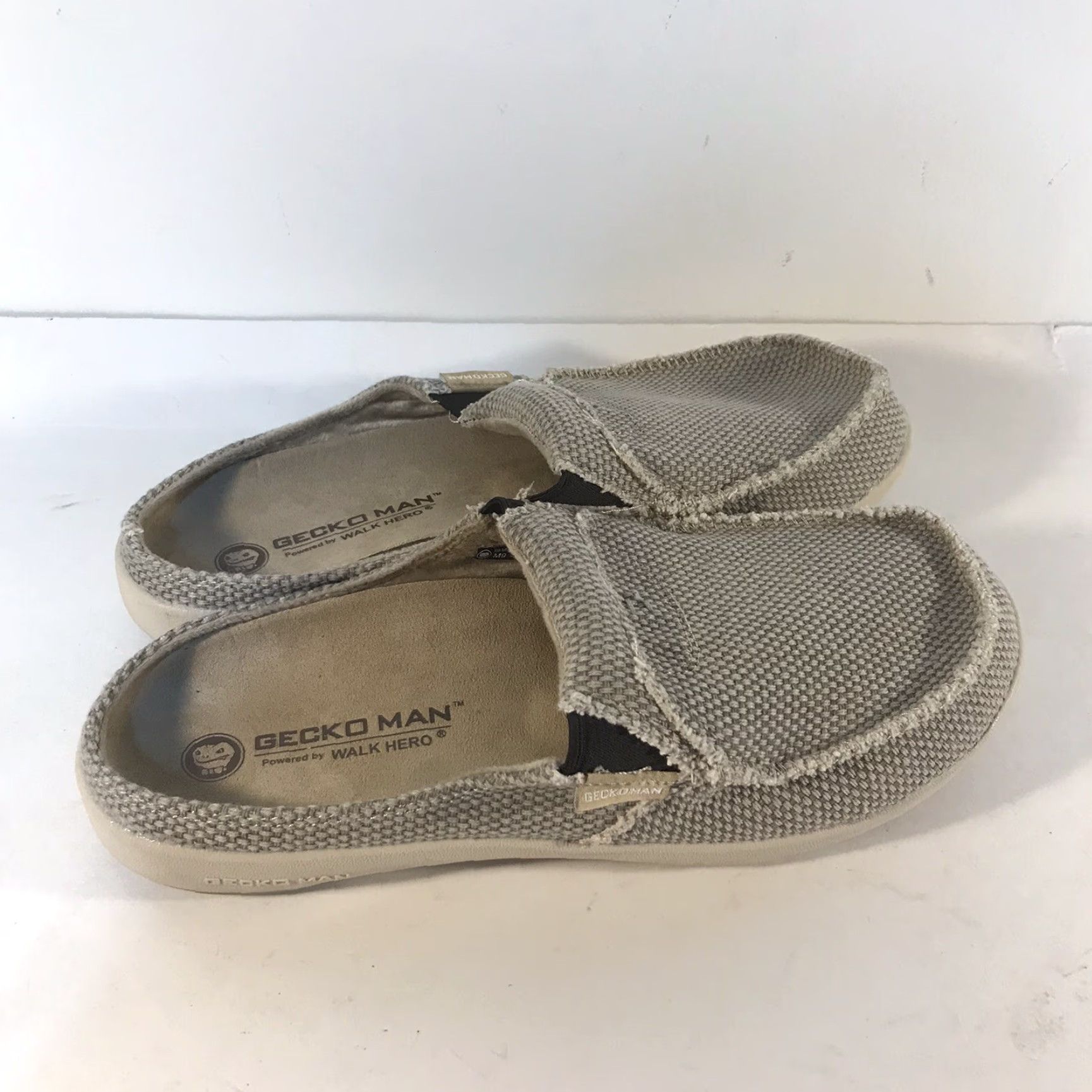 Vintage Geckoman Powered By Walk Hero Mens Gray Slip On Casual Slides Size 9 Cushioned Lightweight Size US 9 / EU 42 - 3 Thumbnail