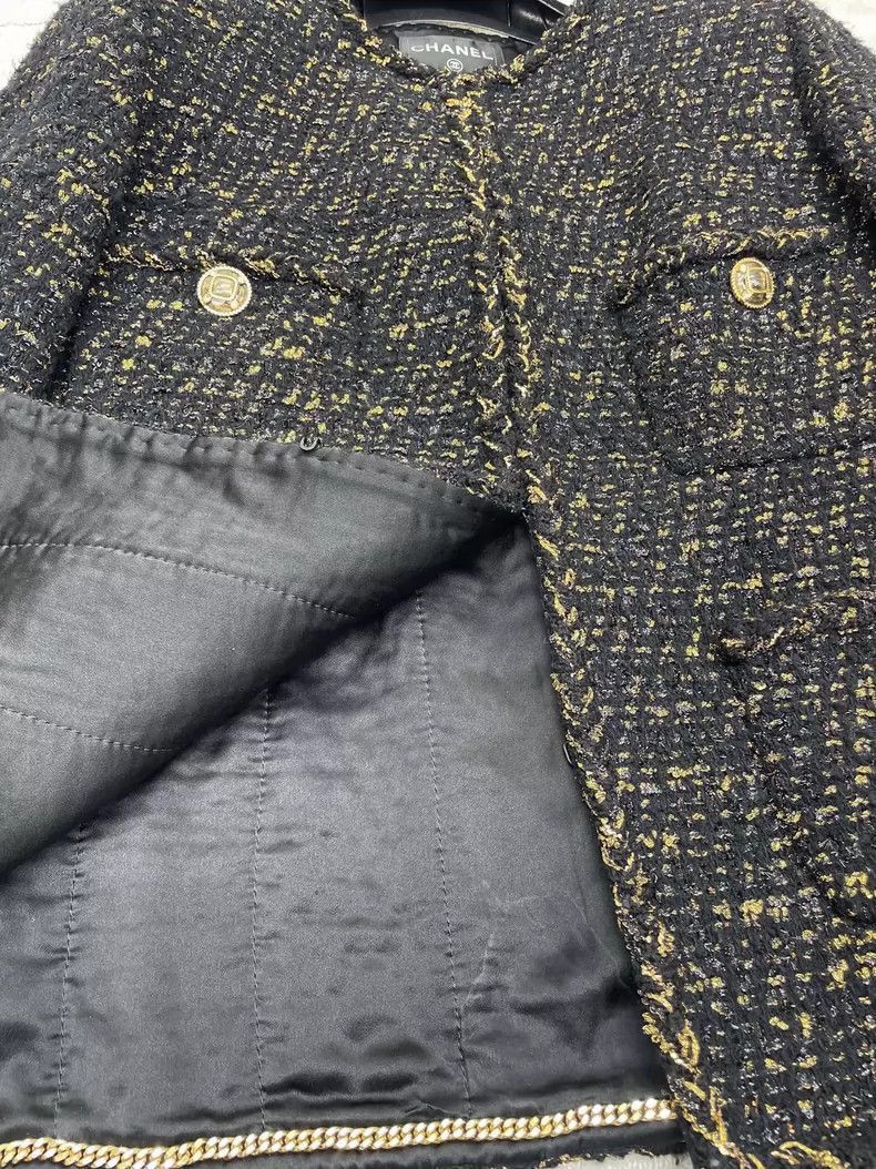 Chanel Chanel Black and Gold Loose Jacket -2505 Size US L / EU 52-54 / 3 - 5 Thumbnail