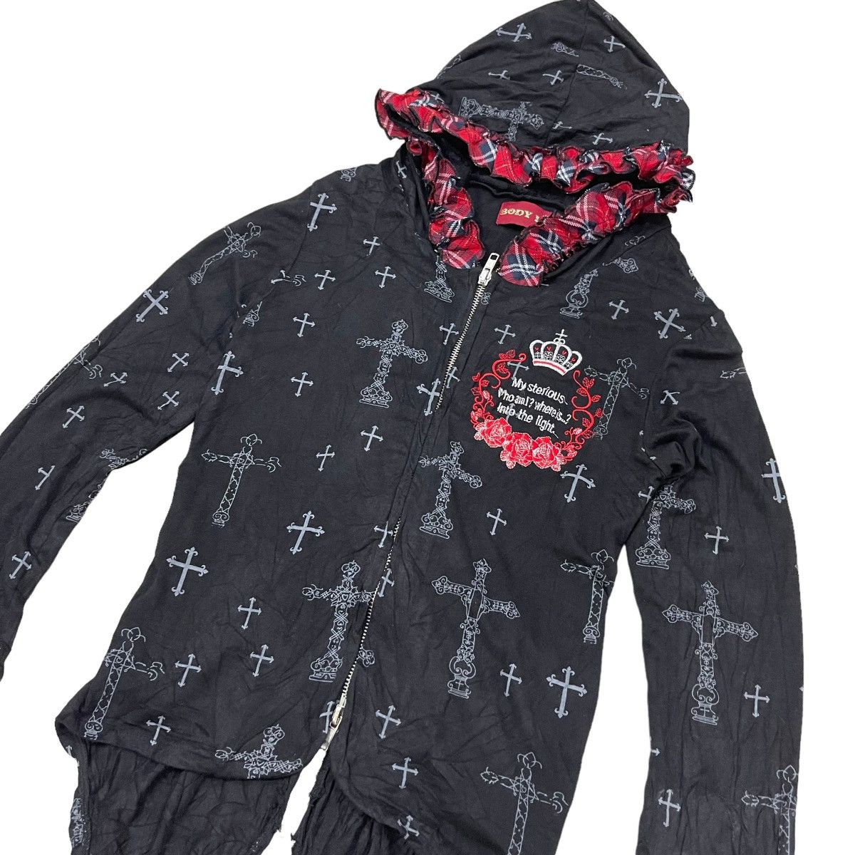 If Six Was Nine 🇯🇵Body Line Cross Punk Shirt Size XS / US 0-2 / IT 36-38 - 7 Thumbnail