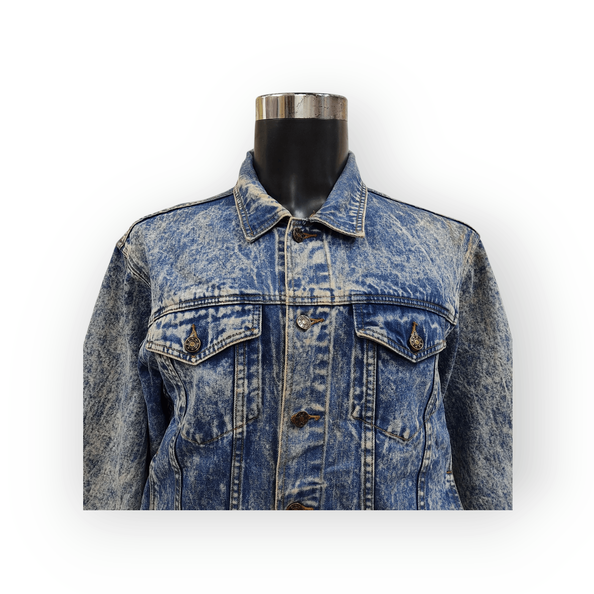 Japanese Brand × Killer Acid × Vintage Vintage 80s Berkshine Acid Wash Denim Jacket Size US M / EU 48-50 / 2 - 3 Thumbnail