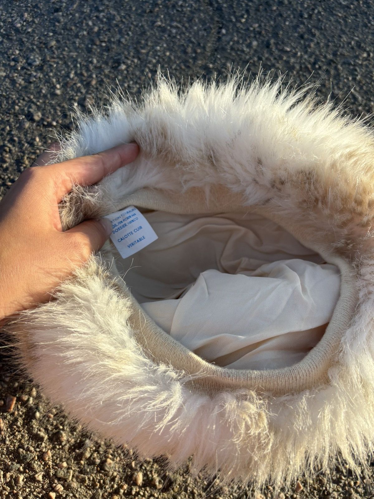 Japanese Brand × Vintage Vintage Eskimo Shearling Trim Pillbox hat Size ONE SIZE - 4 Thumbnail