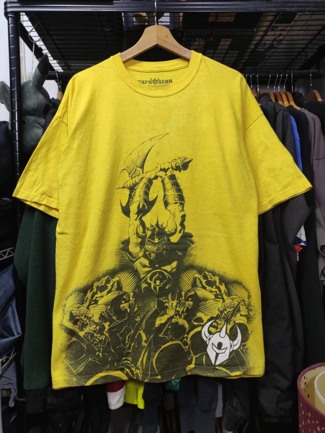 Vtg Darkstar Skateboard Big Print Art T-Shirt