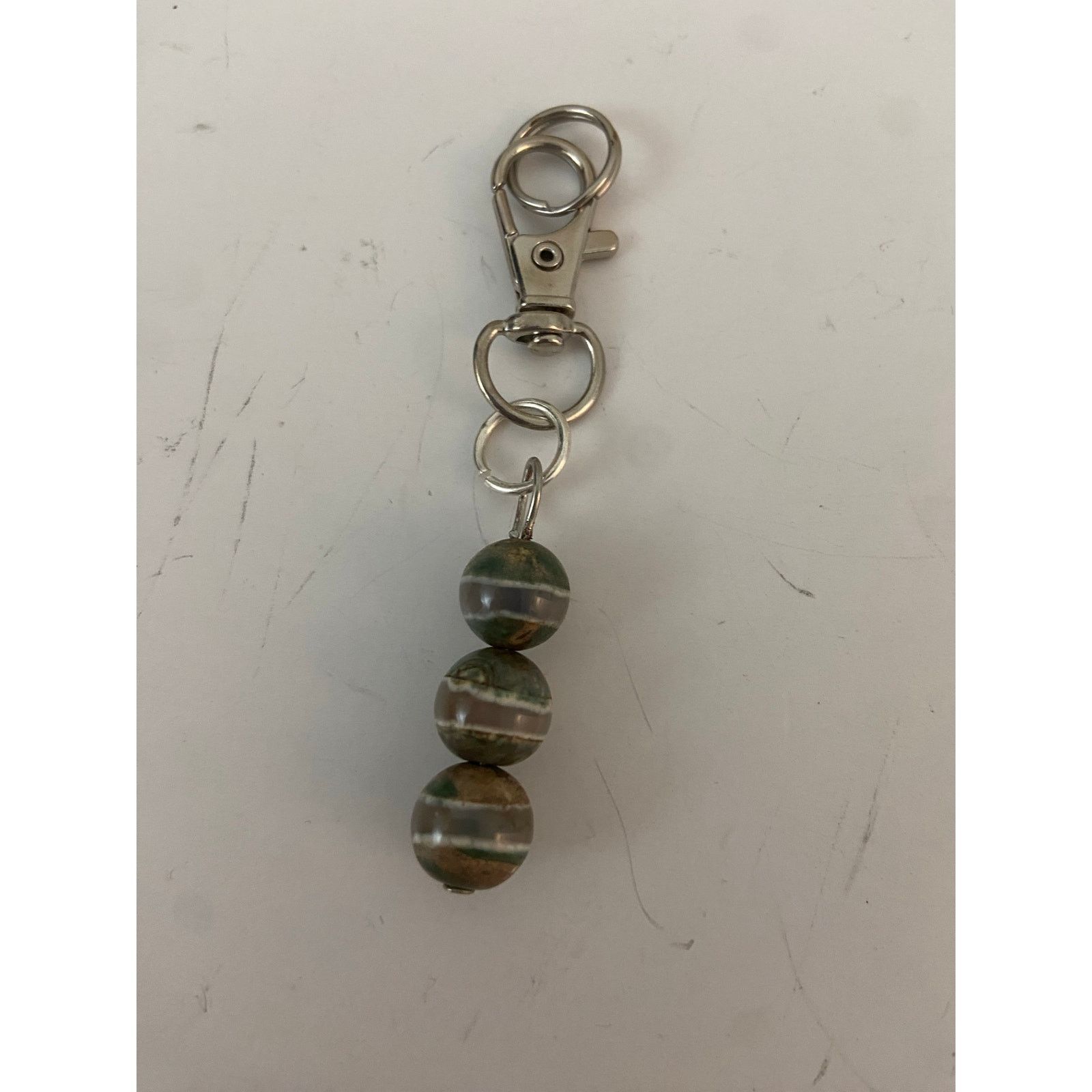 Handmade Handmade Tibetan Agate Stone Purse Charm Keyring Size ONE SIZE - 1 Thumbnail