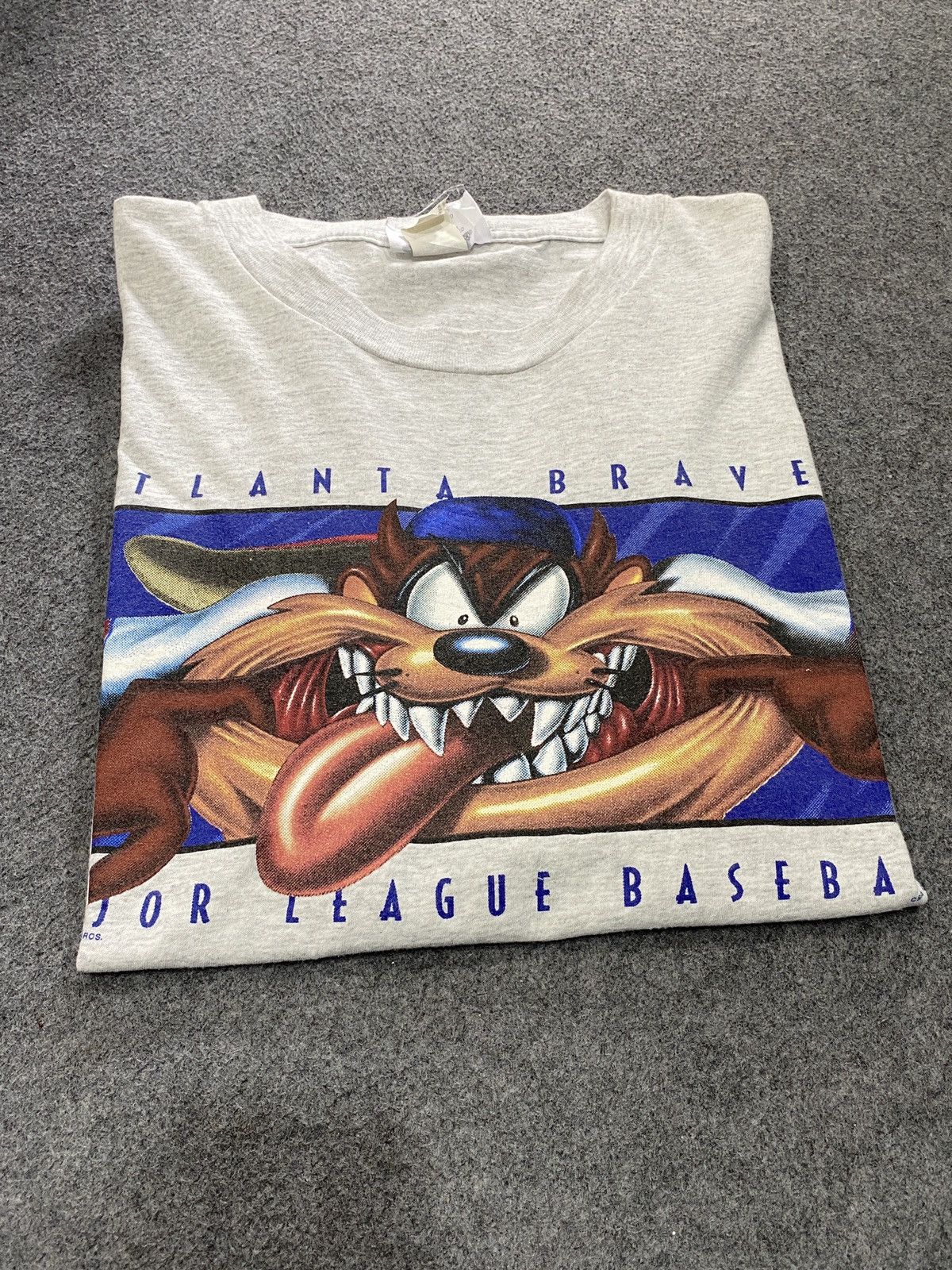 CSA Looney tunes taz Atlanta braves major league baseball 1998’s Size US XL / EU 56 / 4 - 1 Thumbnail