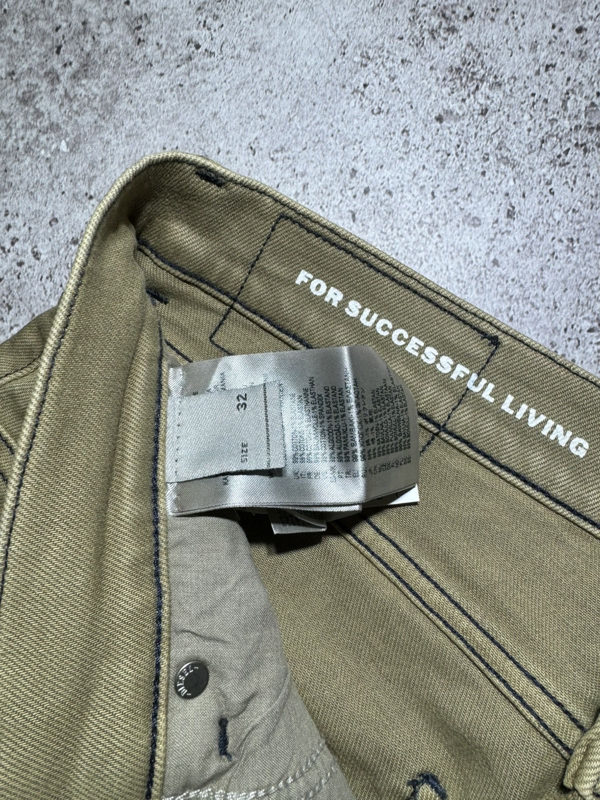 Diesel × Japanese Brand × Vintage Diesel 32 Vintage Beige Denim Classic Jeans y2k Streetwear Size US 32 / EU 48 - 10 Thumbnail
