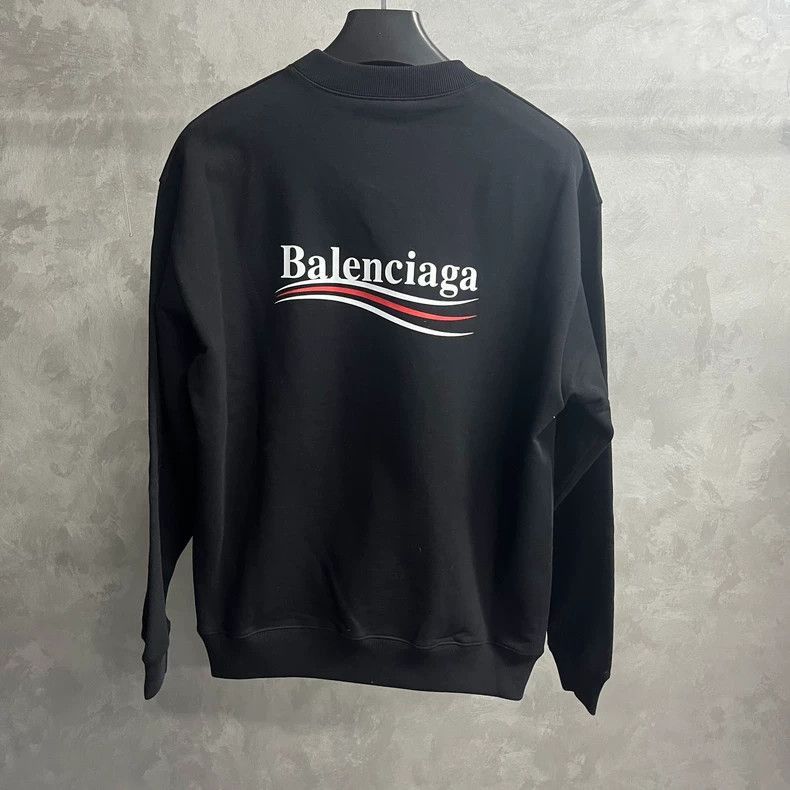Balenciaga Balenciaga latest black letter logo embroidered round neck Size US M / EU 48-50 / 2 - 5 Thumbnail
