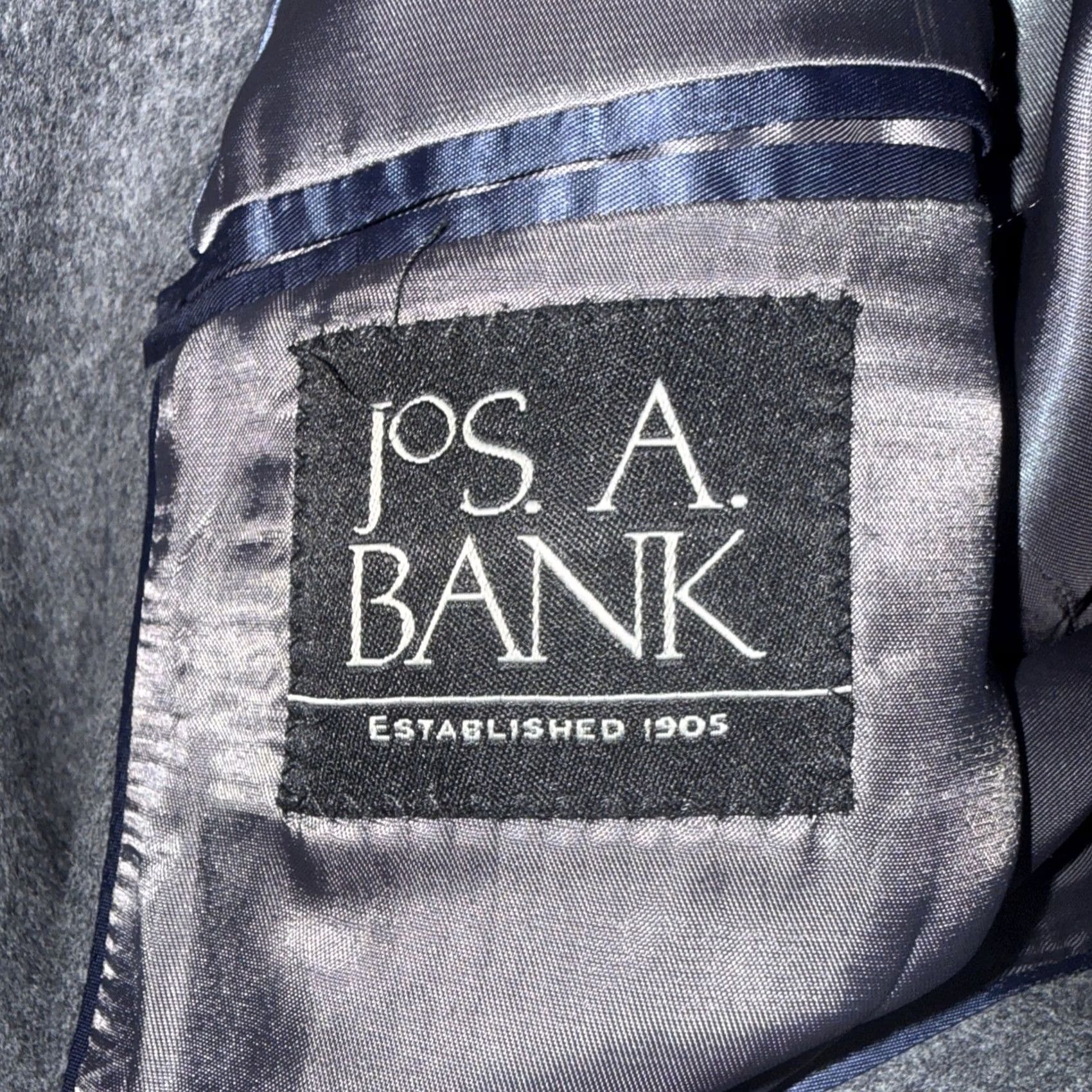 Jos. A. Bank VINTAGE Jos A Bank Wool / Cashmere Blend Gray Sport Coat Mens Size 52R Size US L / EU 52-54 / 3 - 5 Thumbnail