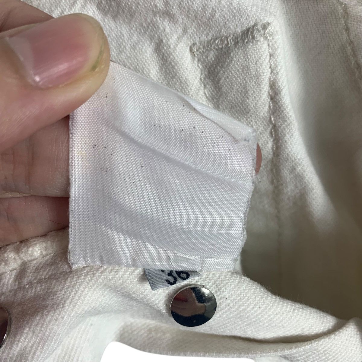 Designer × agnes b. Vintage AGNES B Paris white colour jeans Size 25" / US 0 / IT 36 - 22 Thumbnail