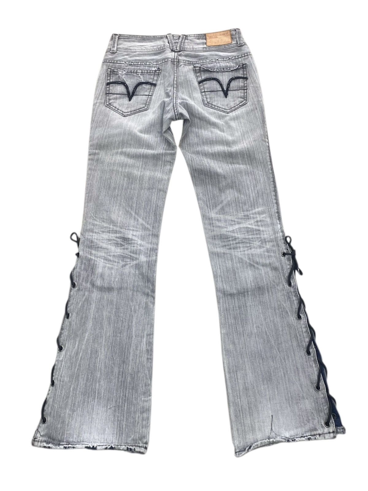 14th Addiction × Jean × KMRii Lace up flared hotchkiss japanese grunge Size US 28 / EU 44 - 1 Thumbnail