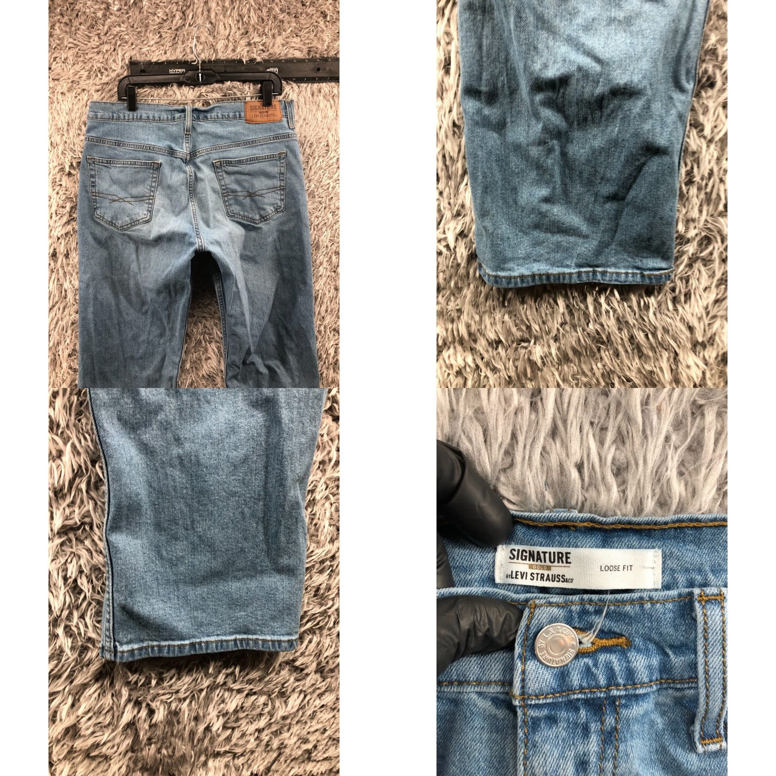 Levi's Levi's Signature Levi's 500 Series Jeans Loose Straight Mens Regular Mid Rise 34x29 Blue Denim Size US 34 / EU 50 - 8 Thumbnail