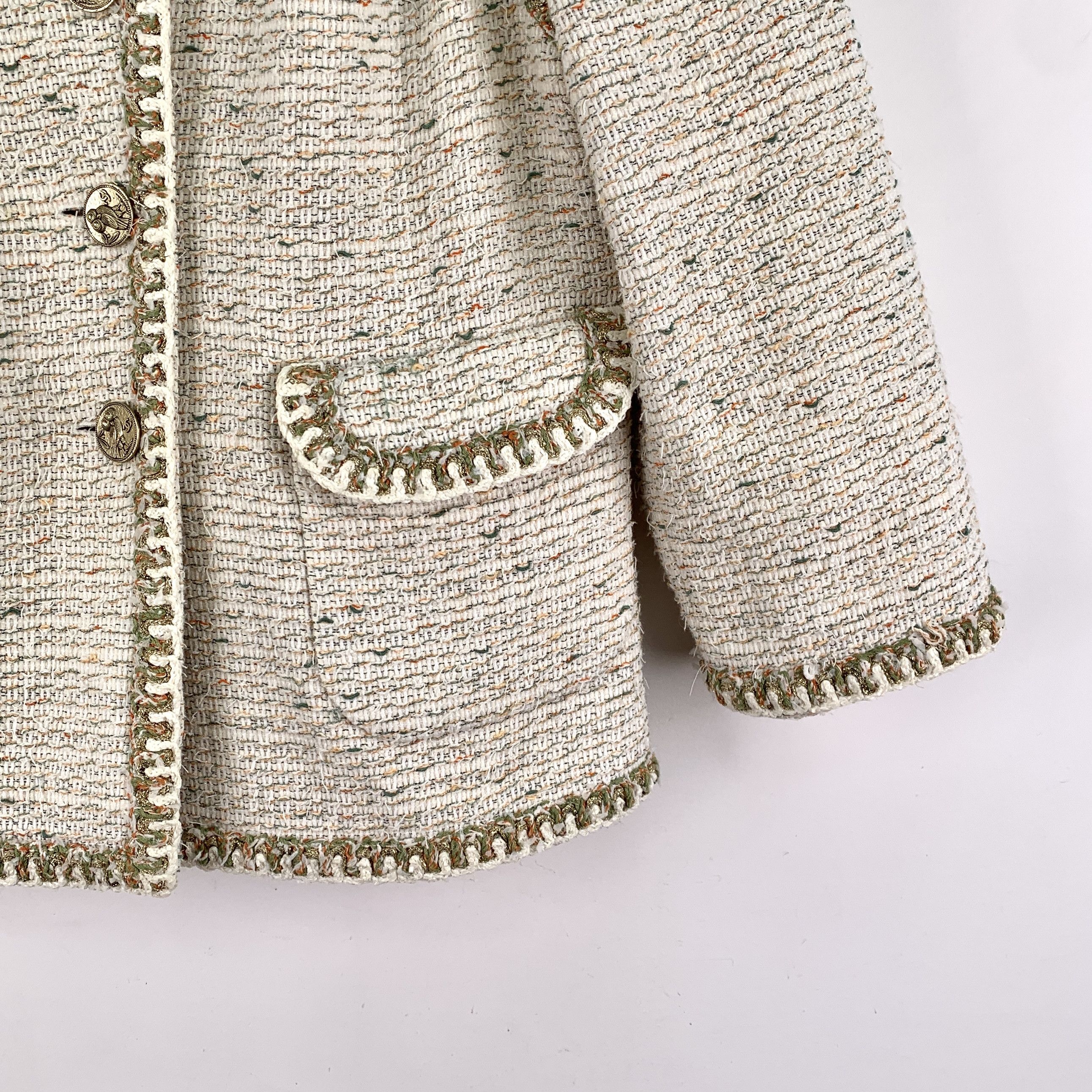Chanel Chanel Greece Tweed Jacket (36) Size XS / US 0-2 / IT 36-38 - 4 Thumbnail