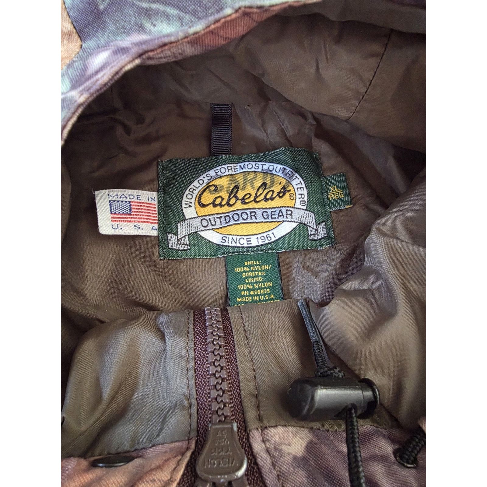 Cabelas Vintage Cabelas Jacket Mens Size XL Advantage Camo Gore-Tex Size US XL / EU 56 / 4 - 5 Thumbnail