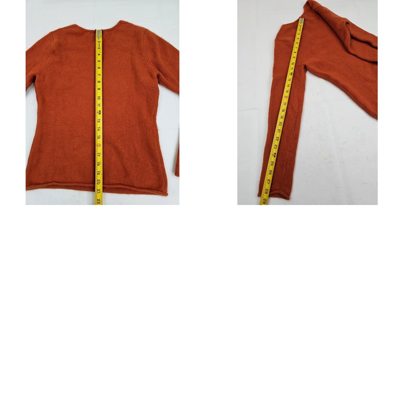Vintage Sarah Spencer Pullover Sweater Women M – Orange Size M / US 6-8 / IT 42-44 - 8 Thumbnail
