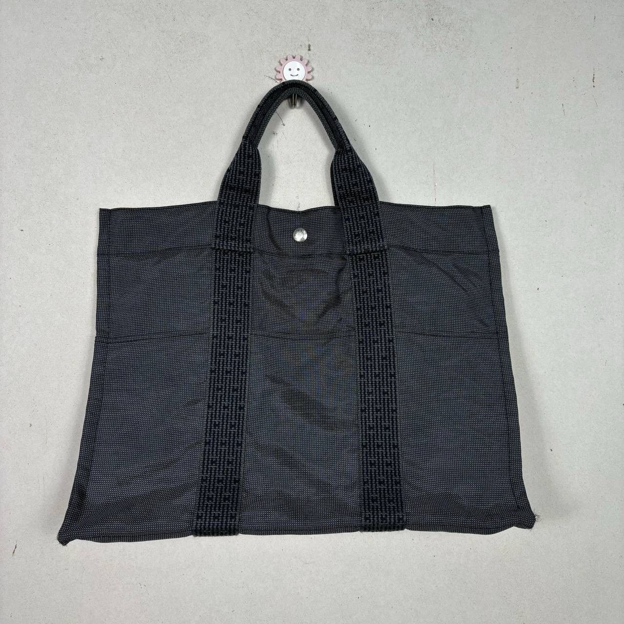 Hermes Hermes Herline Tote MM Canvas Bag Air Line Tote Bag Gray Size ONE SIZE - 4 Thumbnail