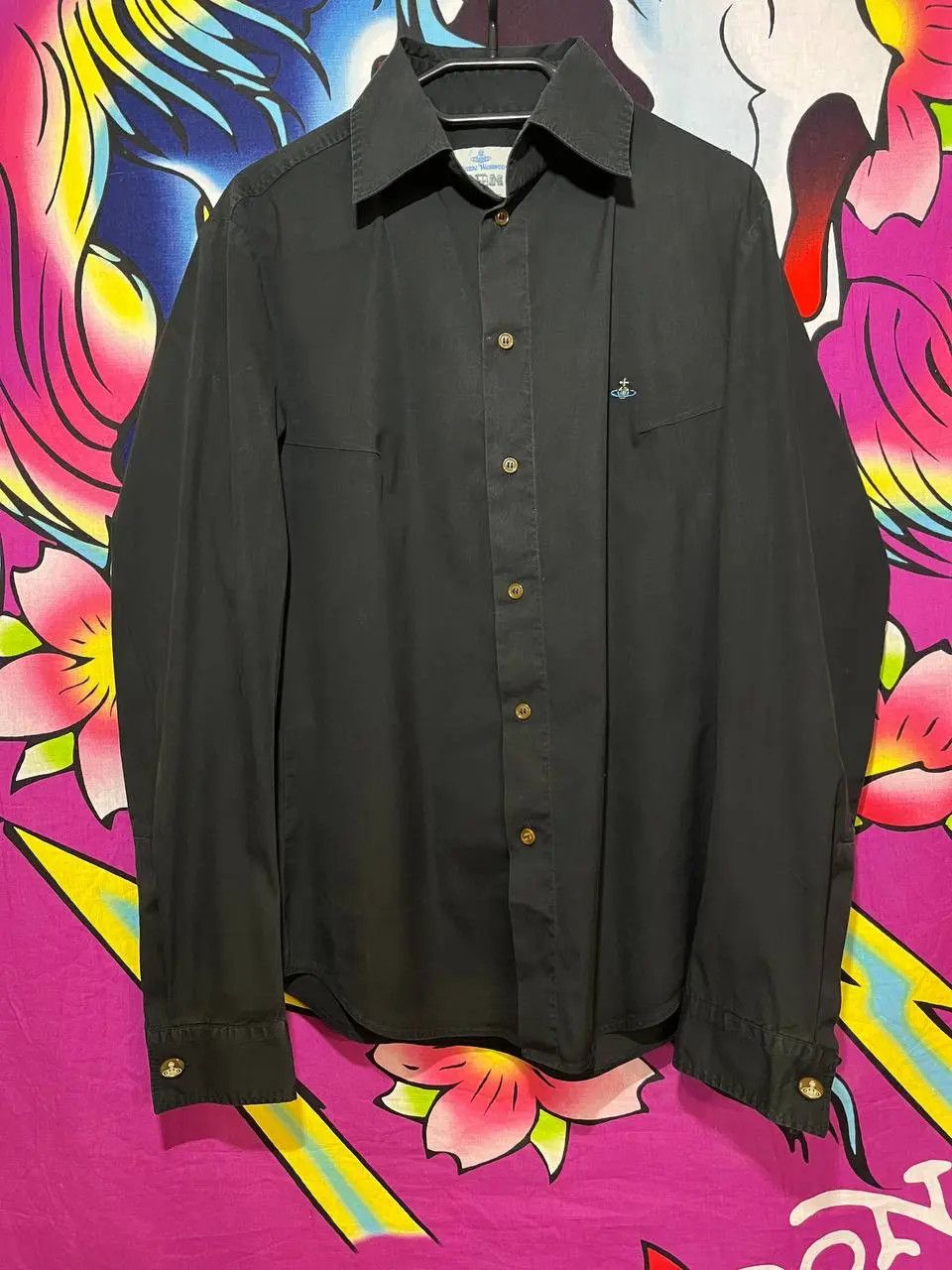 Vivienne Westwood Vivienne Westwood button shirt in black mens M Size US M / EU 48-50 / 2 - 1 Thumbnail