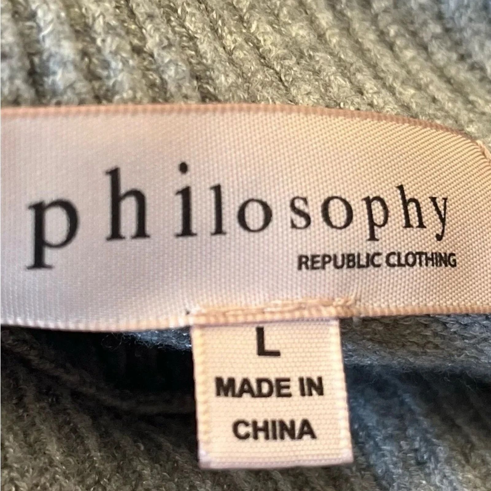 The Unbranded Brand Philosophy cowl neck sweater, size Large. Size L / US 10 / IT 46 - 3 Thumbnail