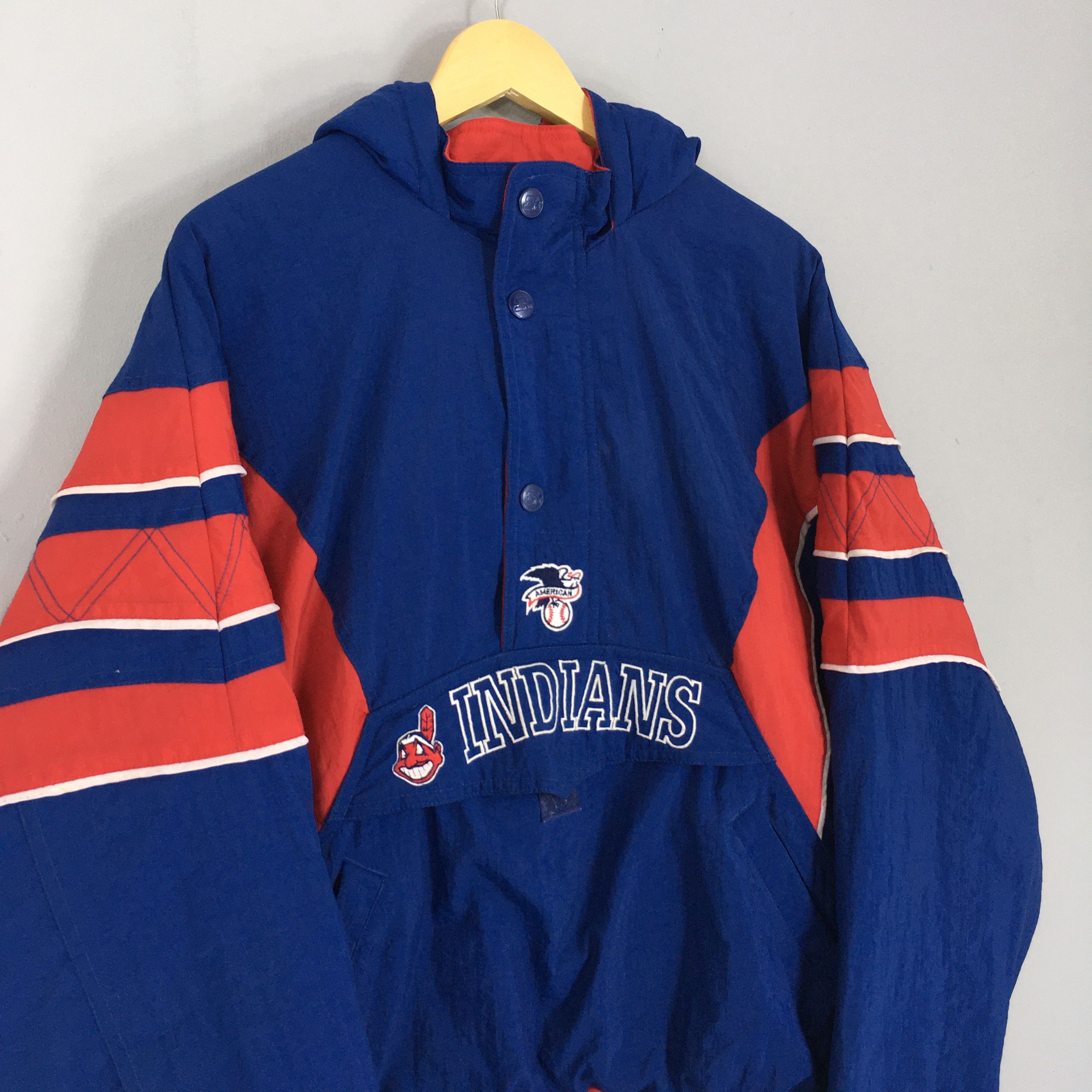 MLB × Starter × Vintage Vintage Cleveland Indians MLB Starter Jacket XLarge Size US XL / EU 56 / 4 - 3 Thumbnail