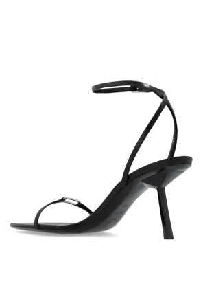 Saint Laurent Paris oc11z1225 775116 Kitty Sandals in Shiny Leather in Black Size US 4 / IT 34 - 4 Thumbnail