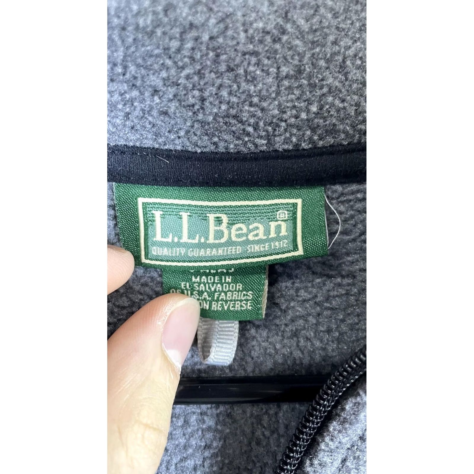 Vintage L.L. Bean Jacket Womens Large Gray Fleece Full Zip Collared Pockets Outdoor Size L / US 10 / IT 46 - 2 Thumbnail