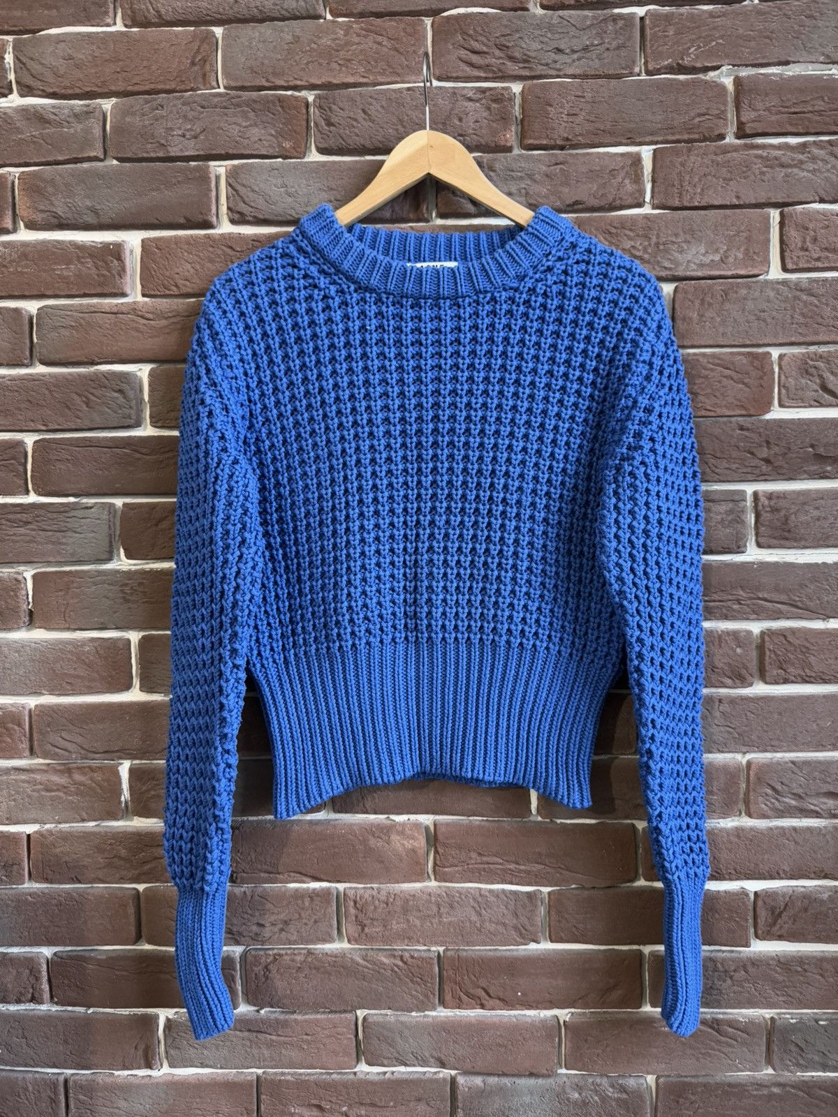 Acne Studios Acne Studios LIA SOLID BLUE Small Sweater Knit Luxury Casual Size S / US 4 / IT 40 - 1 Thumbnail