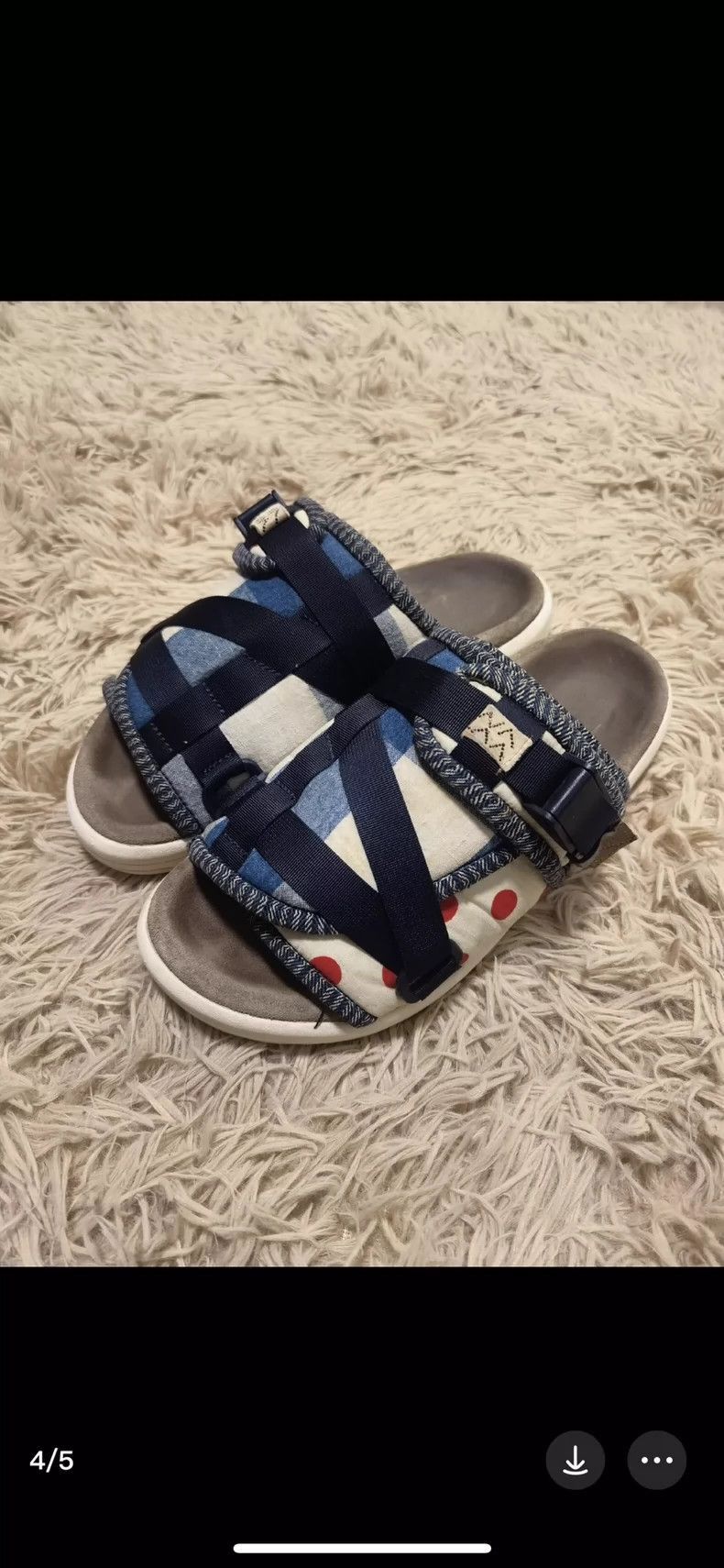 Visvim VisvimVISVIM Christo Collage Wave slippers-2504 Size US 8.5 / EU 41-42 - 4 Thumbnail