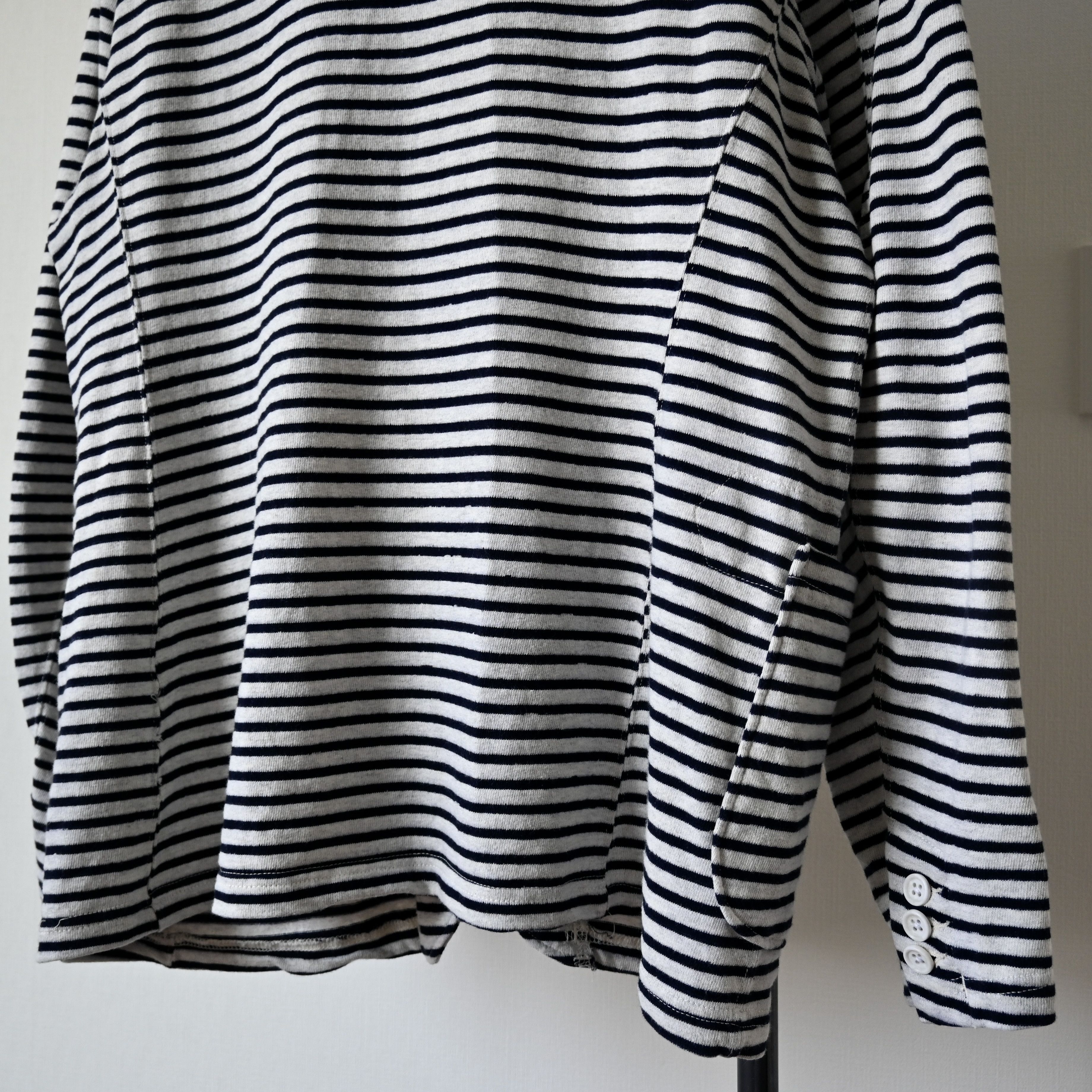 Engineered Garments Engineered Garments "Knit Jacket" striped jersey blazer, XL Size US XL / EU 56 / 4 - 4 Thumbnail