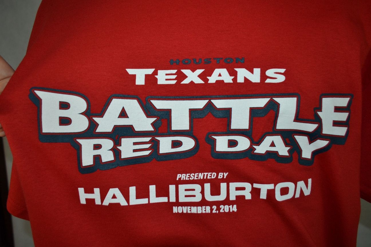 NFL × Vintage 2014 Houston Texans NFL Battle Red Day NEW Tee XL Size US XL / EU 56 / 4 - 4 Thumbnail