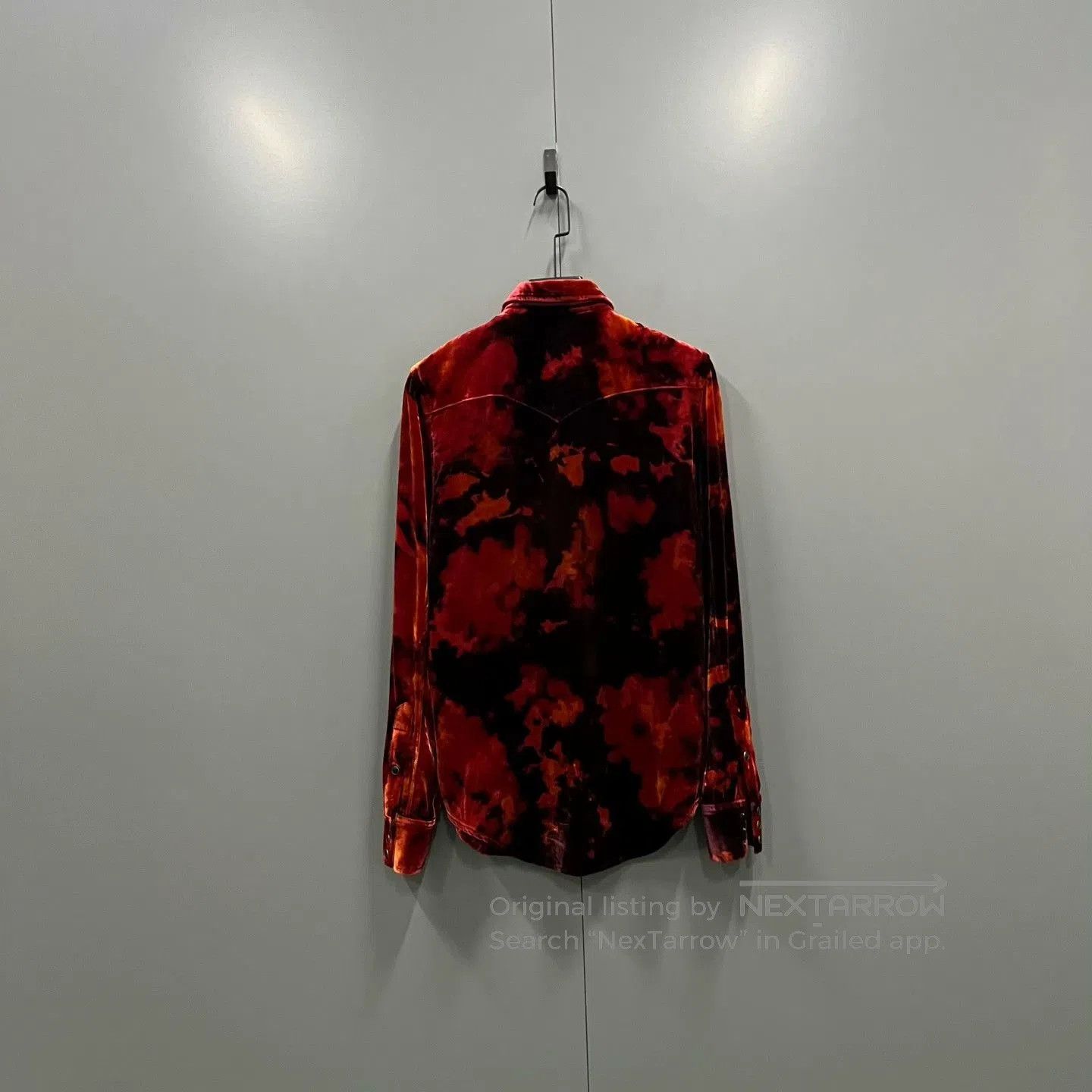 Saint Laurent Paris Saint Laurent Tie-Dye Velvet Shirt. Size US M / EU 48-50 / 2 - 2 Thumbnail