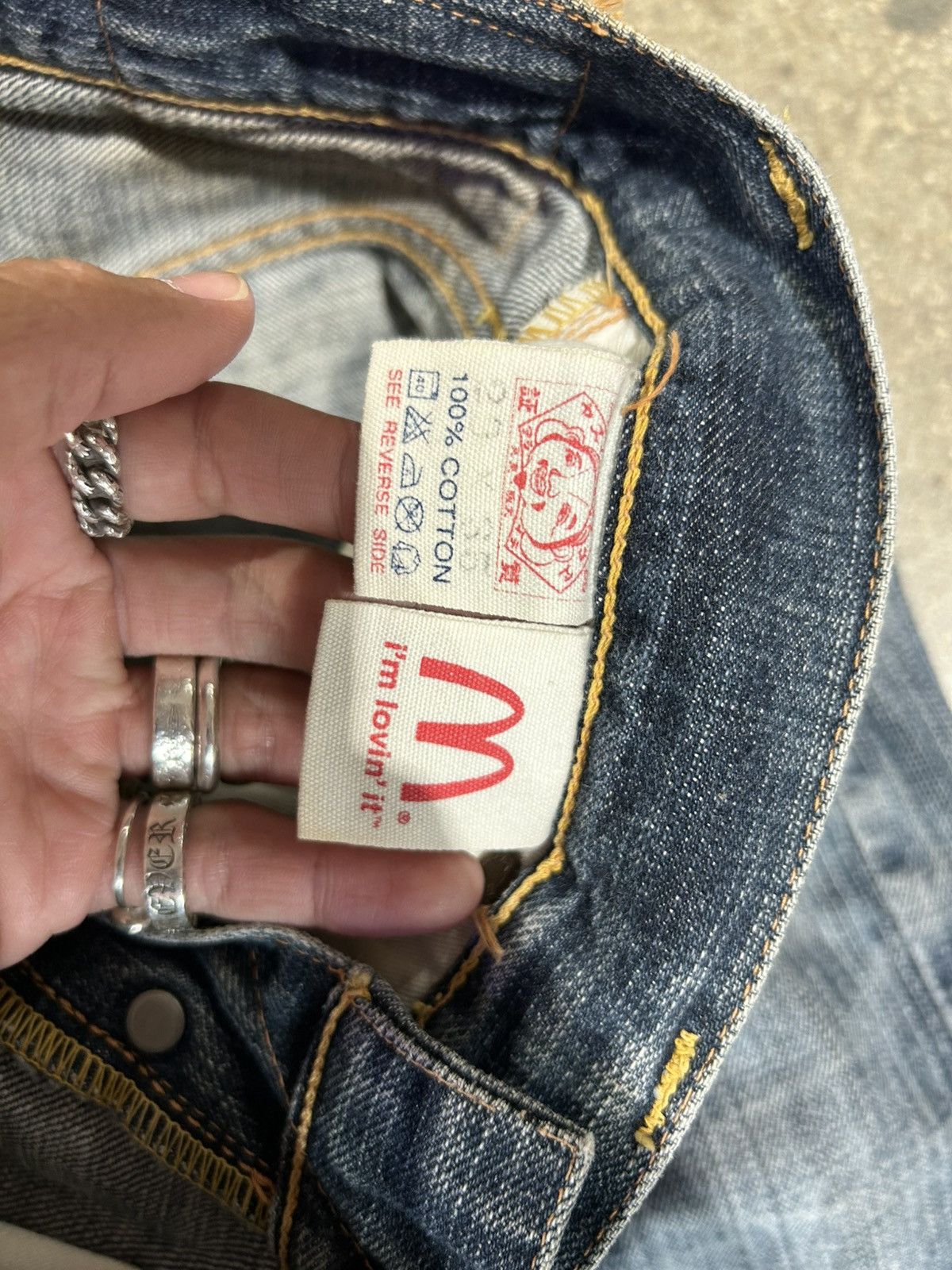 Evisu Evisu McDonald's Selvedge Denim Jeans Size US 27 - 3 Thumbnail