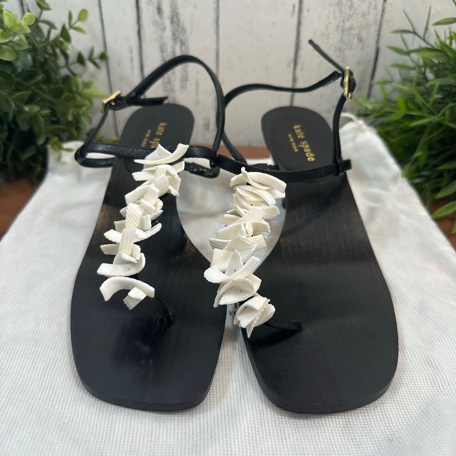Kate Spade Kate Spade T Strap Slingback Seashells Sandals Size 7.5 Size US 7.5 / IT 37.5 - 2 Thumbnail