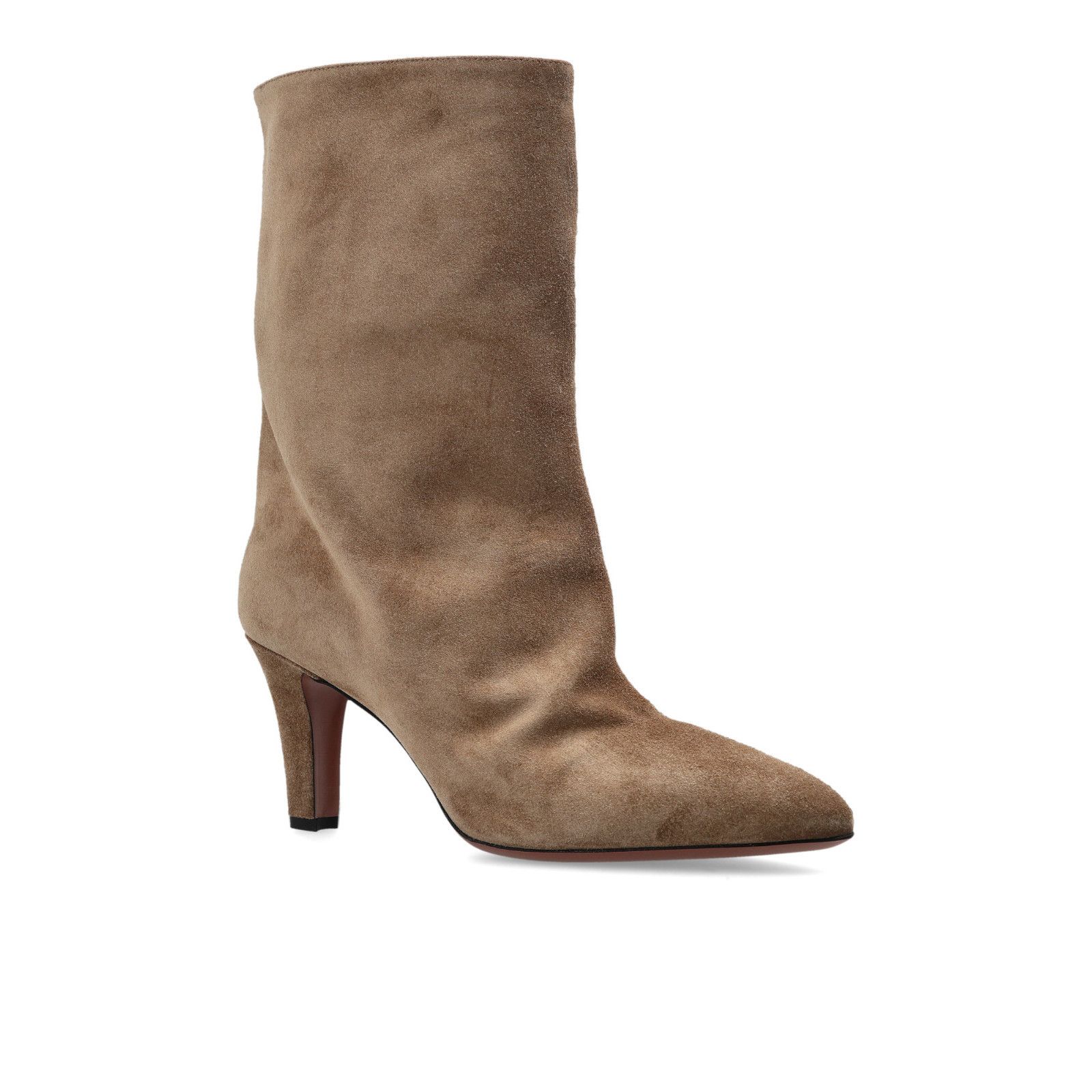 PARIS TEXAS 'Elsa' Beige Heeled Ankle Boots New And Authenti