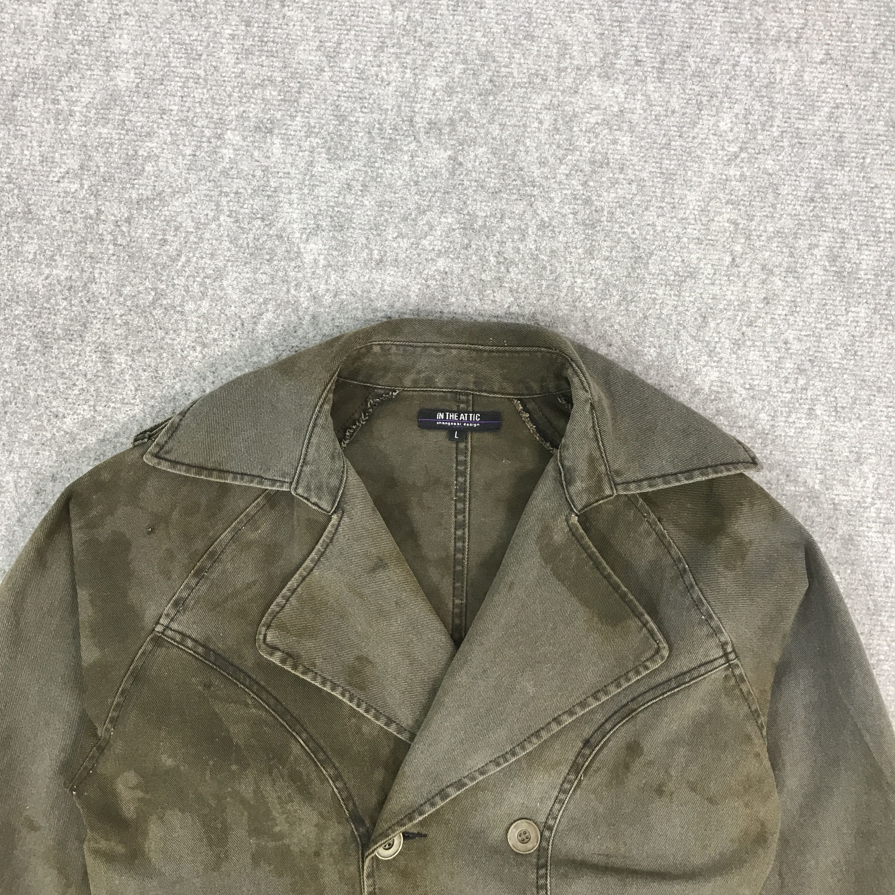 If Six Was Nine × In The Attic × Japanese Brand IN THE ATTIC JAPAN BLACK FADED BONDAGE JACKET Size US L / EU 52-54 / 3 - 3 Thumbnail