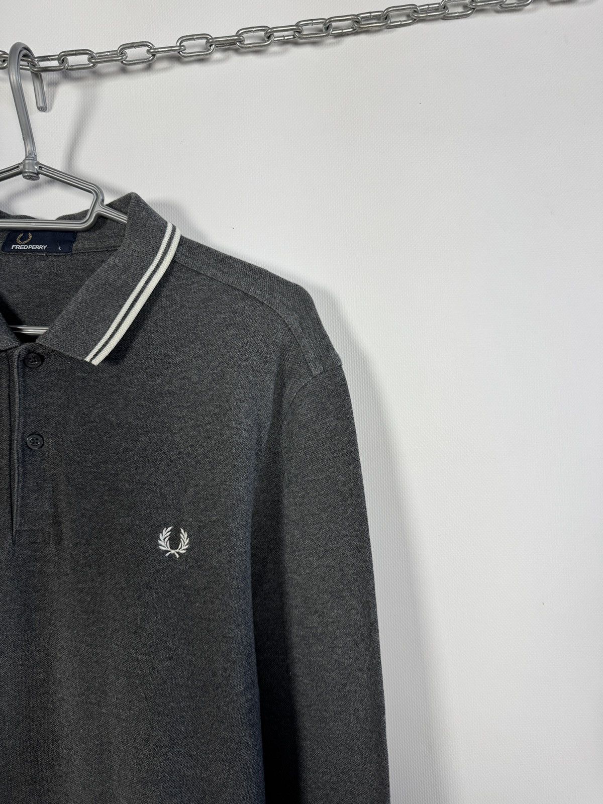 Fred Perry Fred Perry Long Sleeve Polo Shirt Casual Streetwear Size L Size US L / EU 52-54 / 3 - 2 Thumbnail
