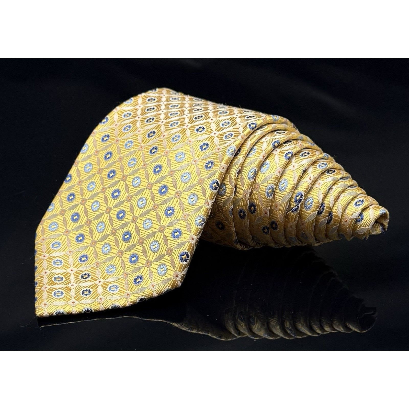 Other Jeffrey Banks Tie Circle Geometric Gold 58.5 Size ONE SIZE - 1 Thumbnail