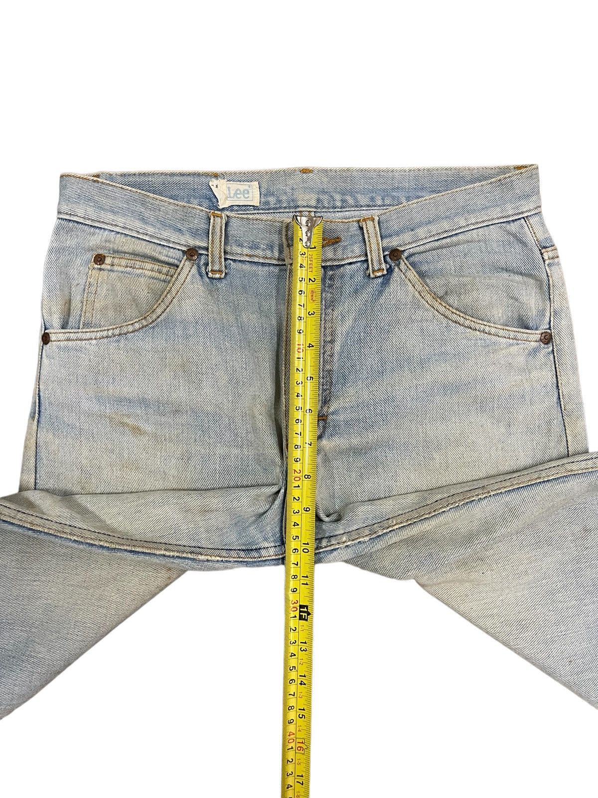 Lee Vintage 90s Lee Yellow Mud Washed Loose Fit Jeans Size US 30 / EU 46 - 15 Thumbnail