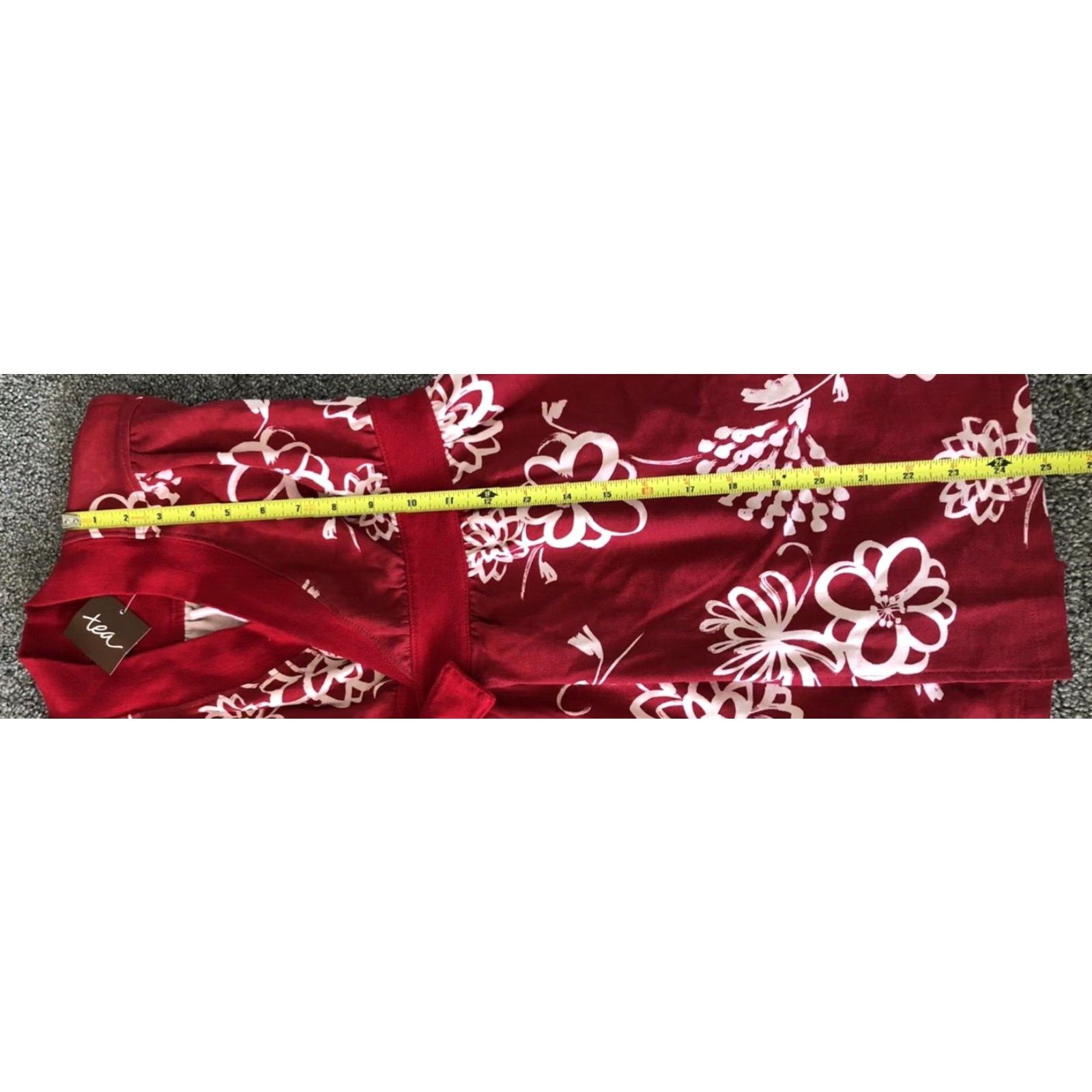 Vintage NWT Tea Collection Shirt Women 6 Red 100% Cotton Sleeveless Vintage (if applicable) Size M / US 6-8 / IT 42-44 - 3 Thumbnail