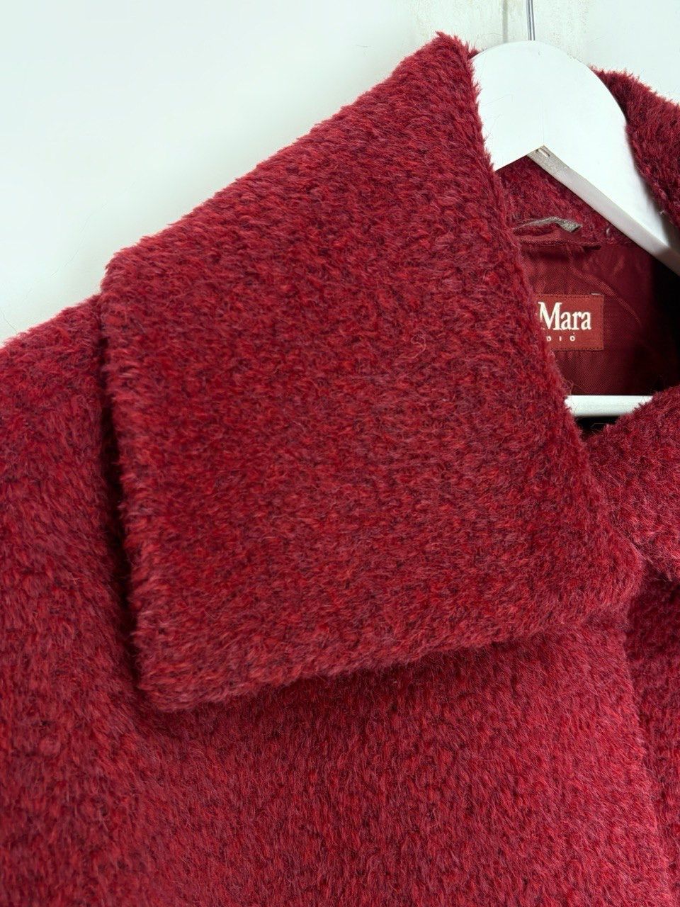 Max Mara Max Mara Studio Vintage Alpaca Wool Hot Red Coat High Collar Size M / US 6-8 / IT 42-44 - 11 Thumbnail