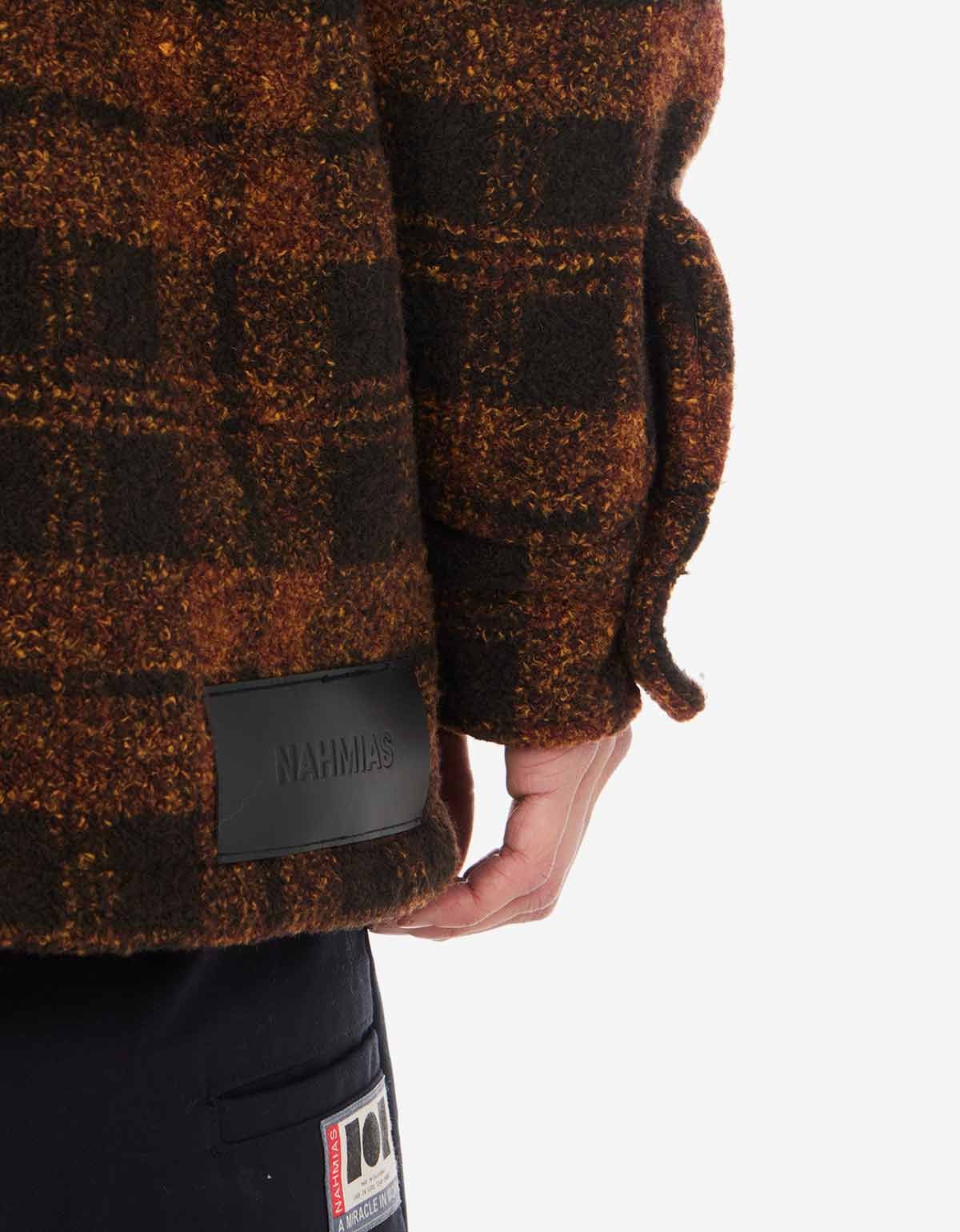 Nahmias Nahmias Brown Plaid Padded Shirt Size US S / EU 44-46 / 1 - 4 Thumbnail