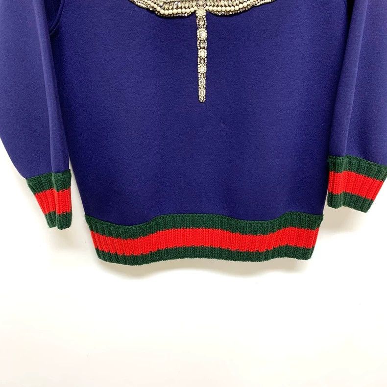 Gucci Gucci Space cotton dragonfly sweatshirt 2503-Nextarrow Size US S / EU 44-46 / 1 - 6 Thumbnail