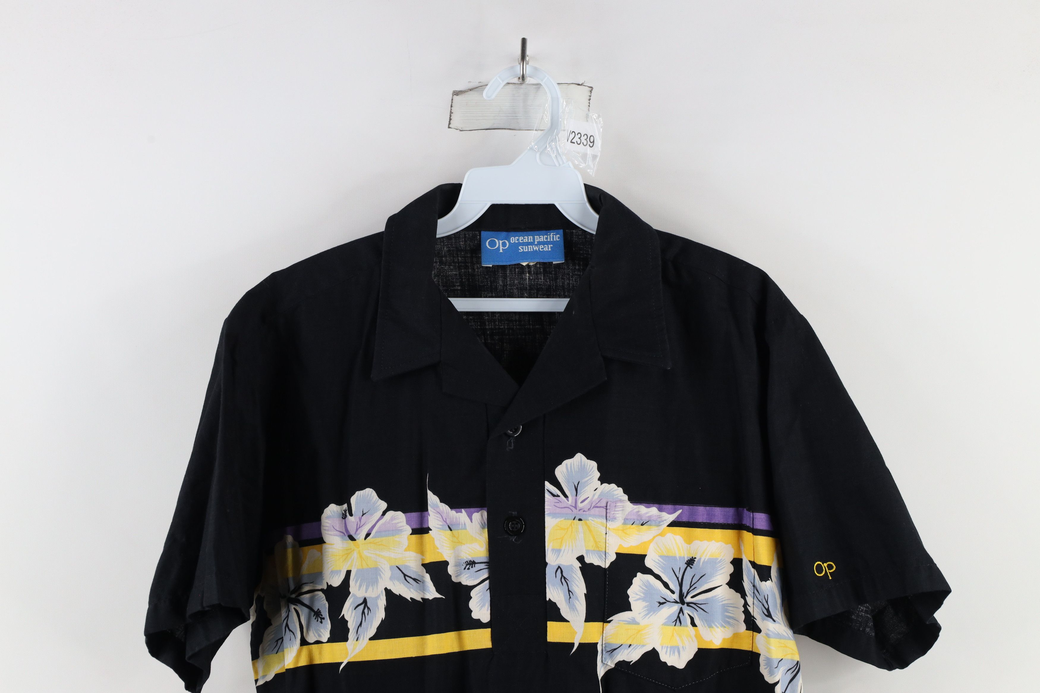 Ocean Pacific × Vintage Vintage 80s Ocean Pacific Sunwear Collard Button Down Polo Size US M / EU 48-50 / 2 - 2 Thumbnail