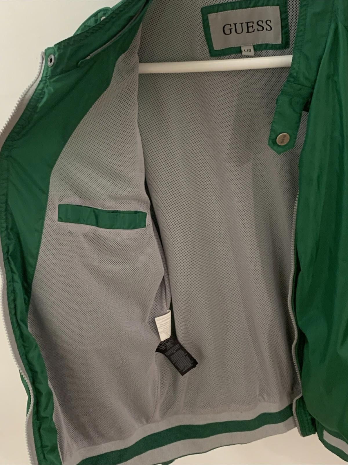 Guess Vintage GUESS Emerald Green Lightweight Jacket Military 2010 Size US L / EU 52-54 / 3 - 4 Thumbnail