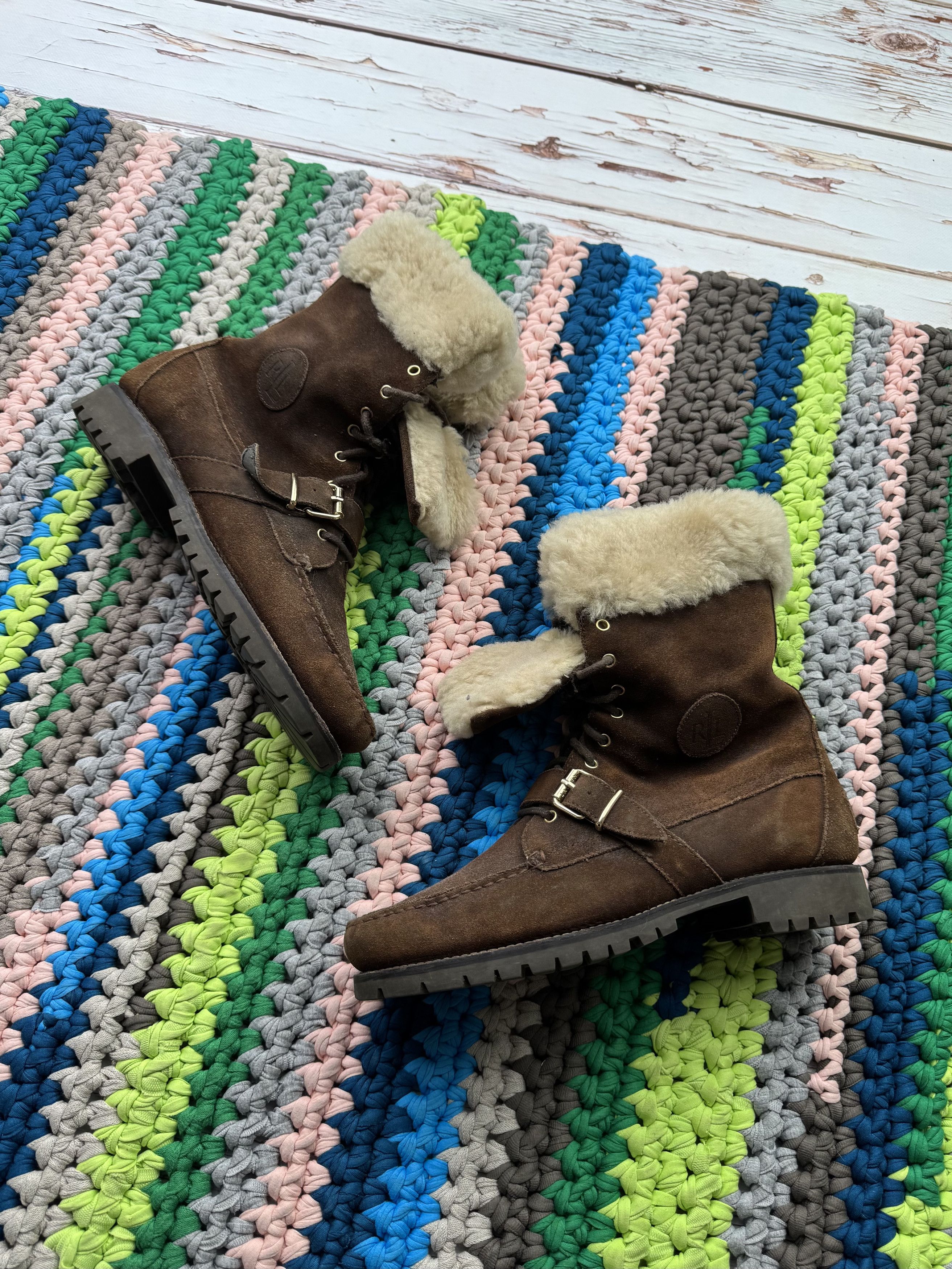 Lauren Ralph Lauren Lauren Ralph Lauren Vintage Suede Boots (V313)(D10) Size US 8 / EU 41 - 1 Thumbnail