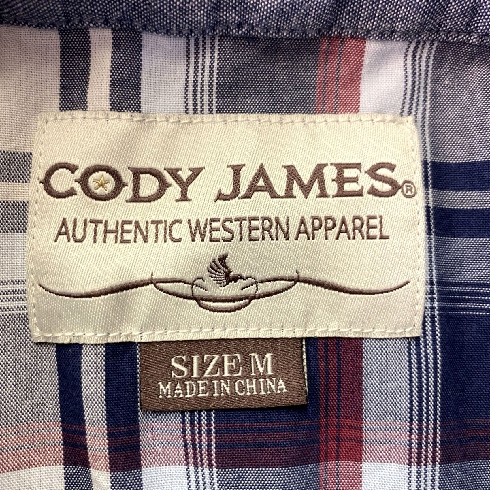 Cody James Cody James Pearl Snap Western Flannel Shirt Men's M Blue Plaid Button-Up Long Sleeve Size US M / EU 48-50 / 2 - 4 Thumbnail